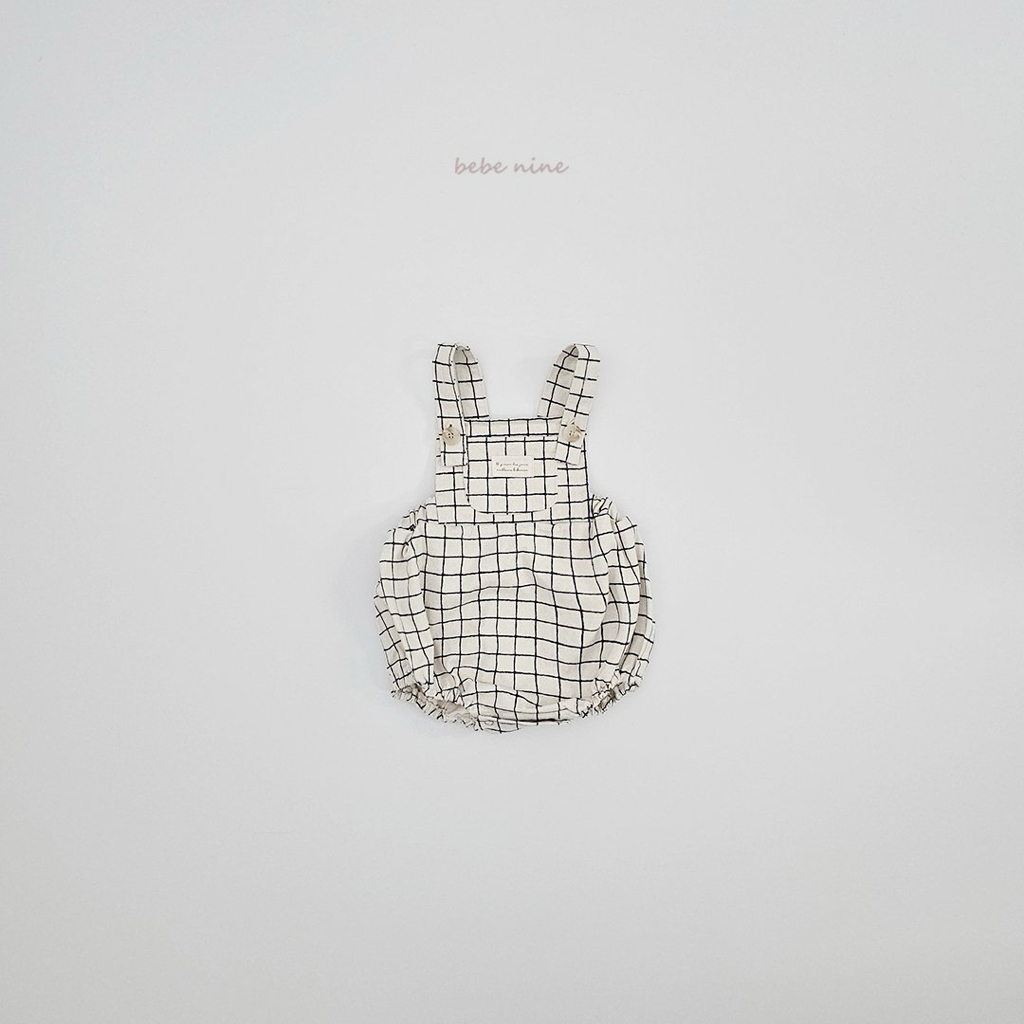 🌸預訂 韓國直送🌸🇰🇷Bebenine兩色條紋格紋吊帶包屁褲