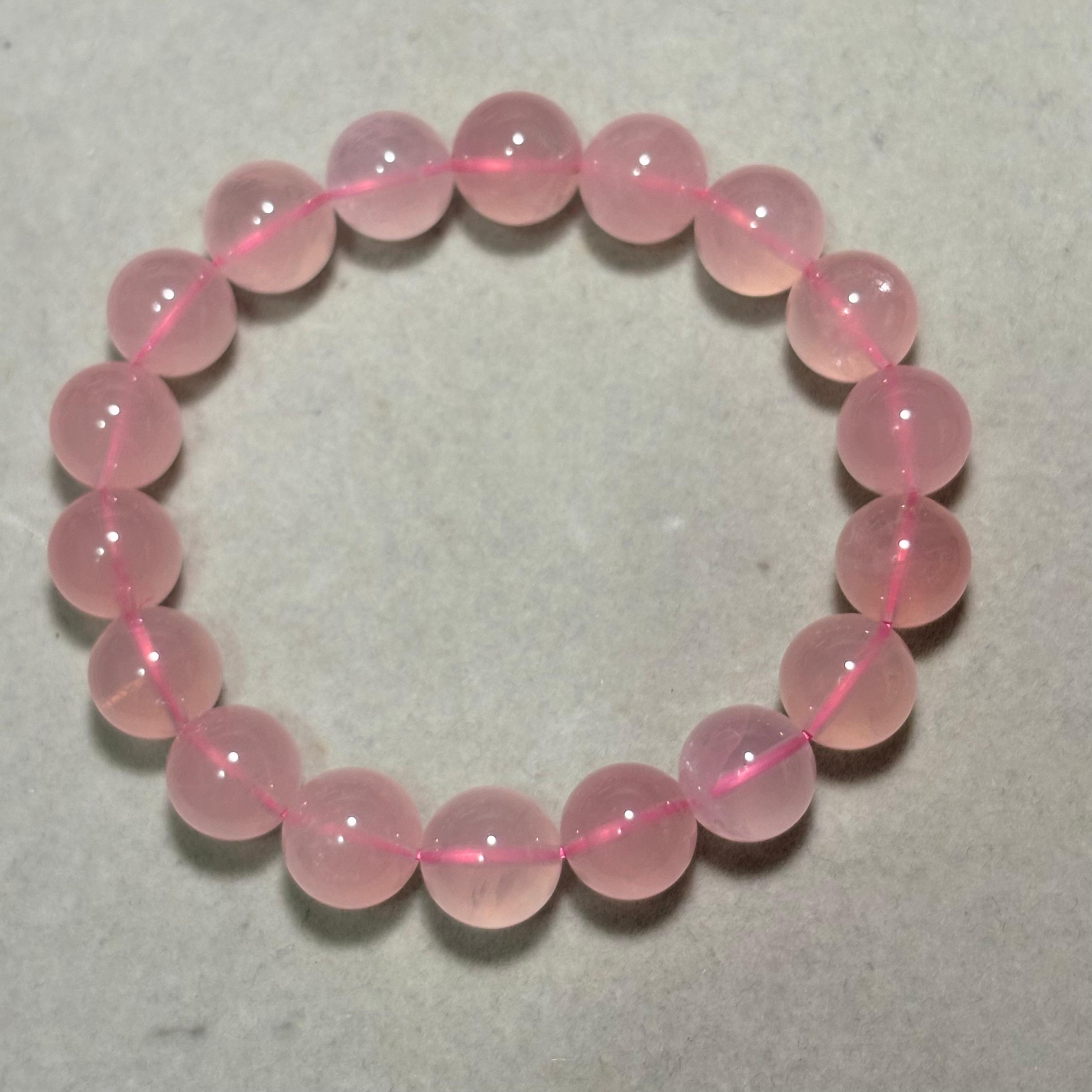 11.5mm星光粉晶手串 重39克No. 2057