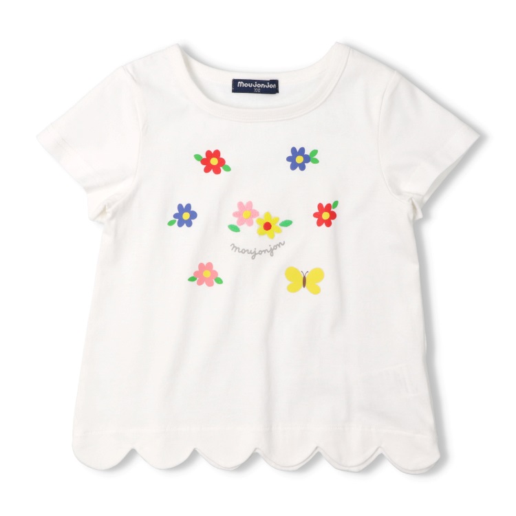 🔥 限時特價中 🔥🆕【⭐訂購⭐】🌀 🇯🇵 日本直送🇯🇵 花卉印花刺繡 扇形下擺 短袖TEE［3款選］🌀 [ELEA-0264][260630]