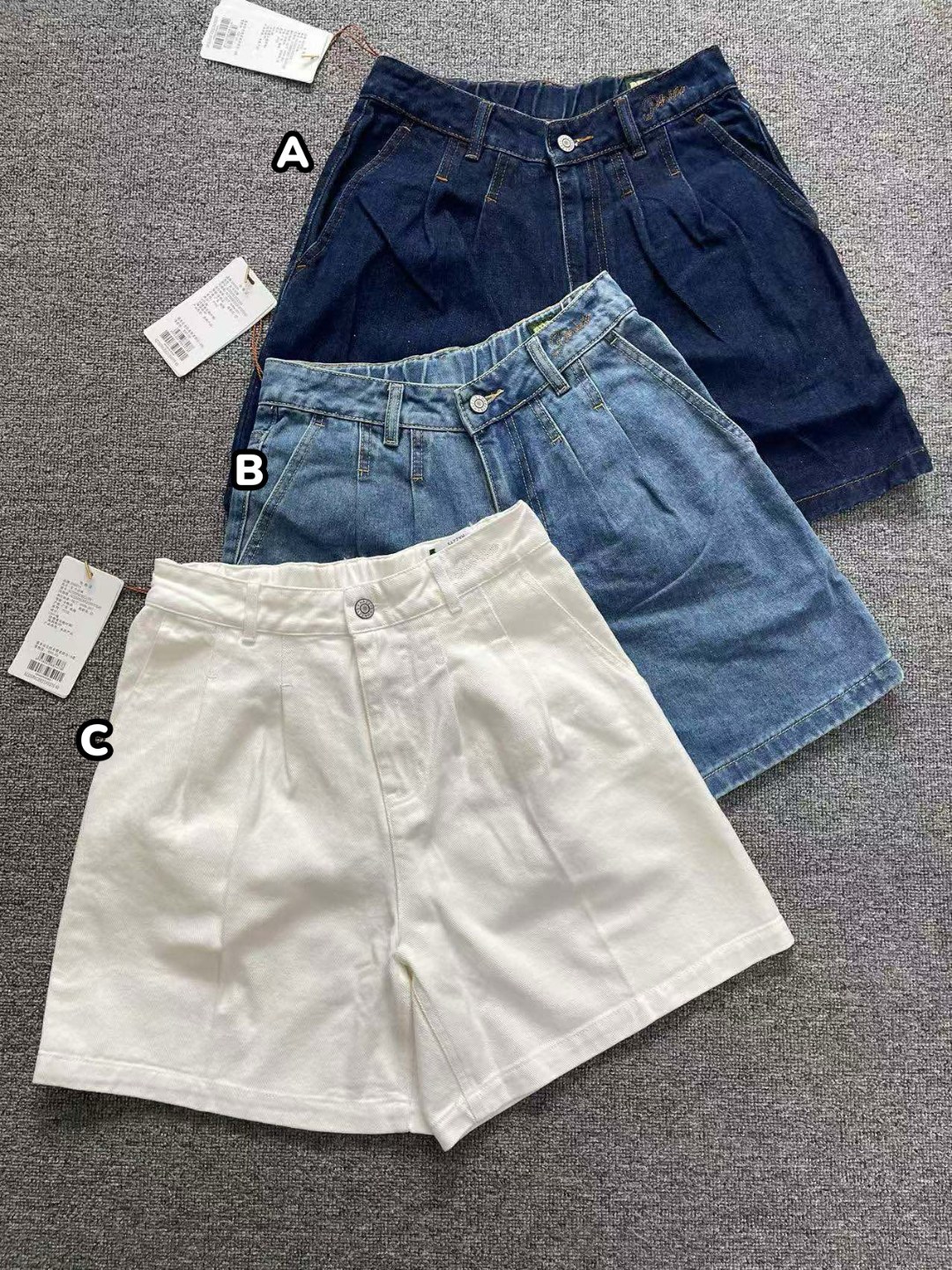 Hazzys 復古高腰牛仔短褲