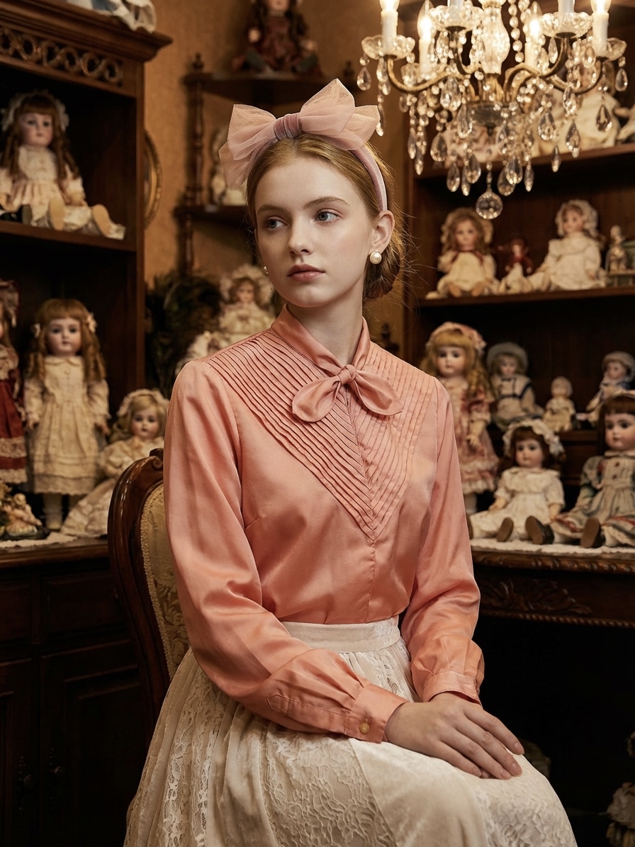 東京製娃娃蝴蝶結手工壓摺公主禮服