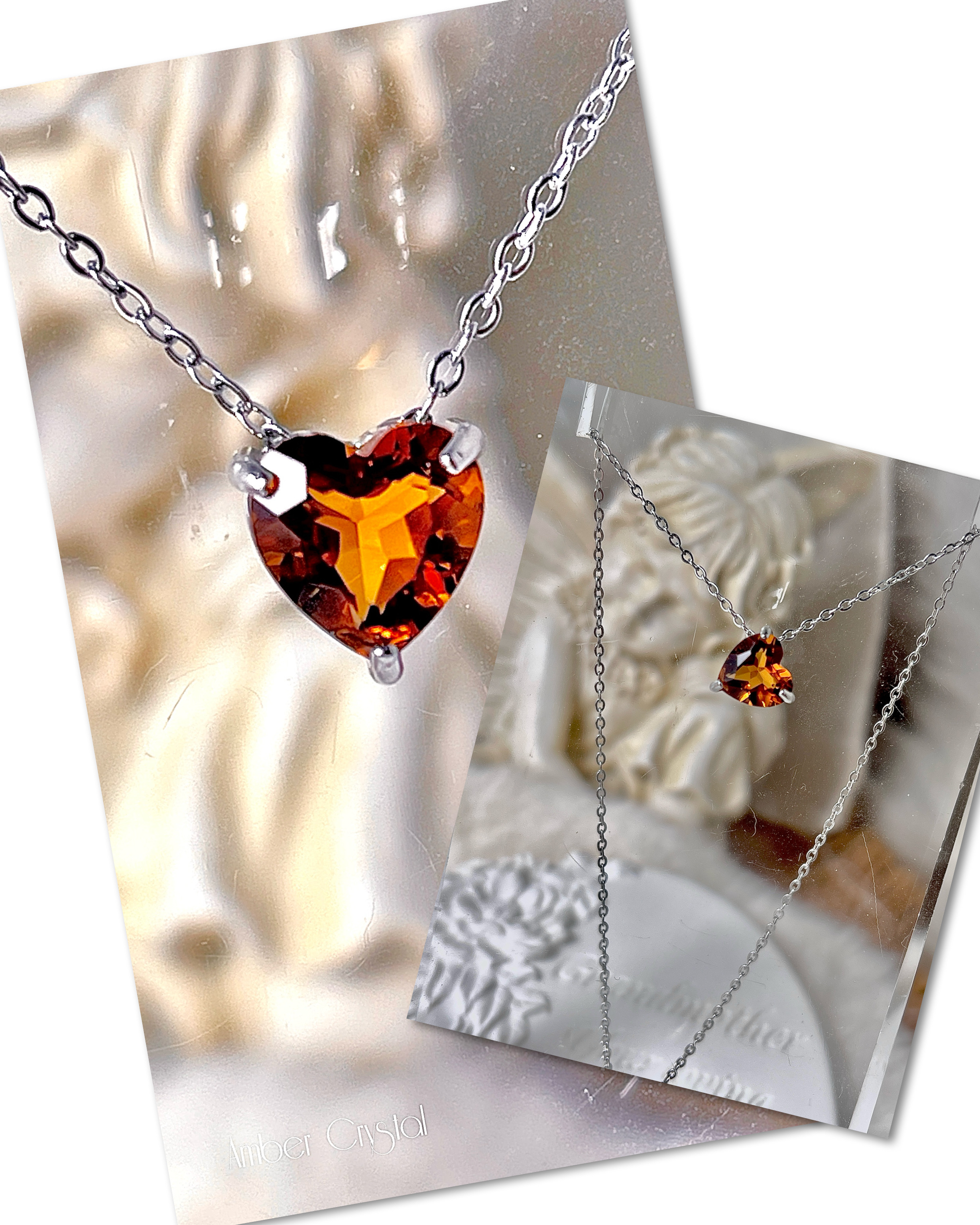 黃水晶心心 citrine