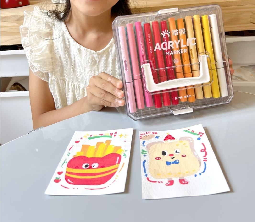 2套起各减$10。🎨👨‍👩‍👧‍👦 親子必備・直液式丙烯 Marker一齊畫畫，一齊創作，培養小朋友創意同專注力✨