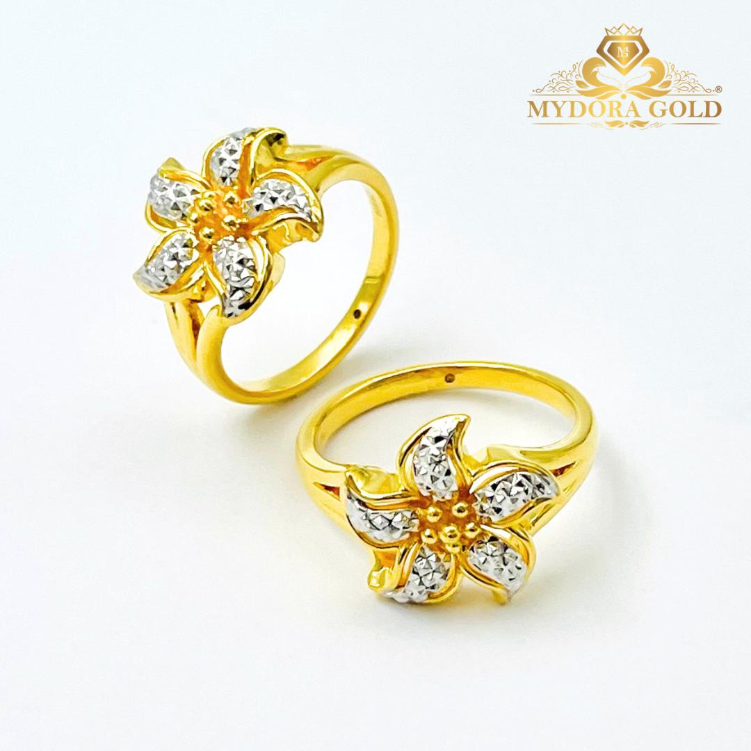 MYDORA Cincin Bunga Ayu Spinwind (5G) l EMAS 916/22K