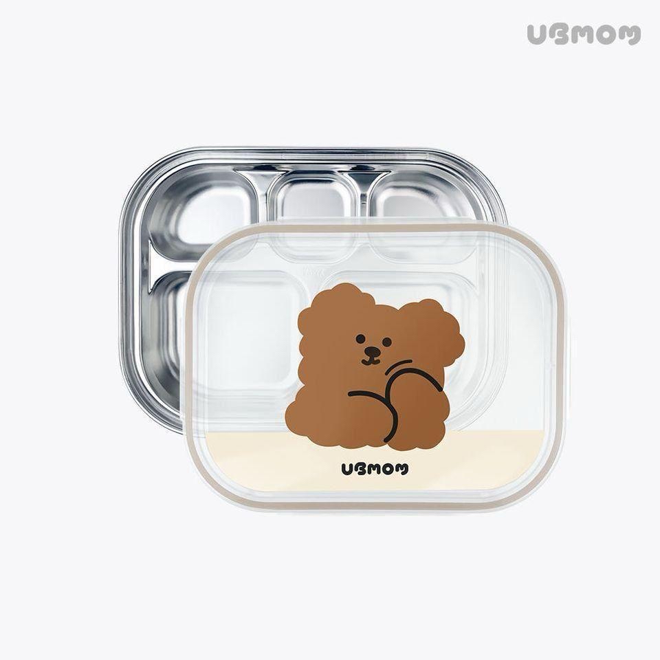 Ubmom萌萌狗不銹鋼防漏餐盒