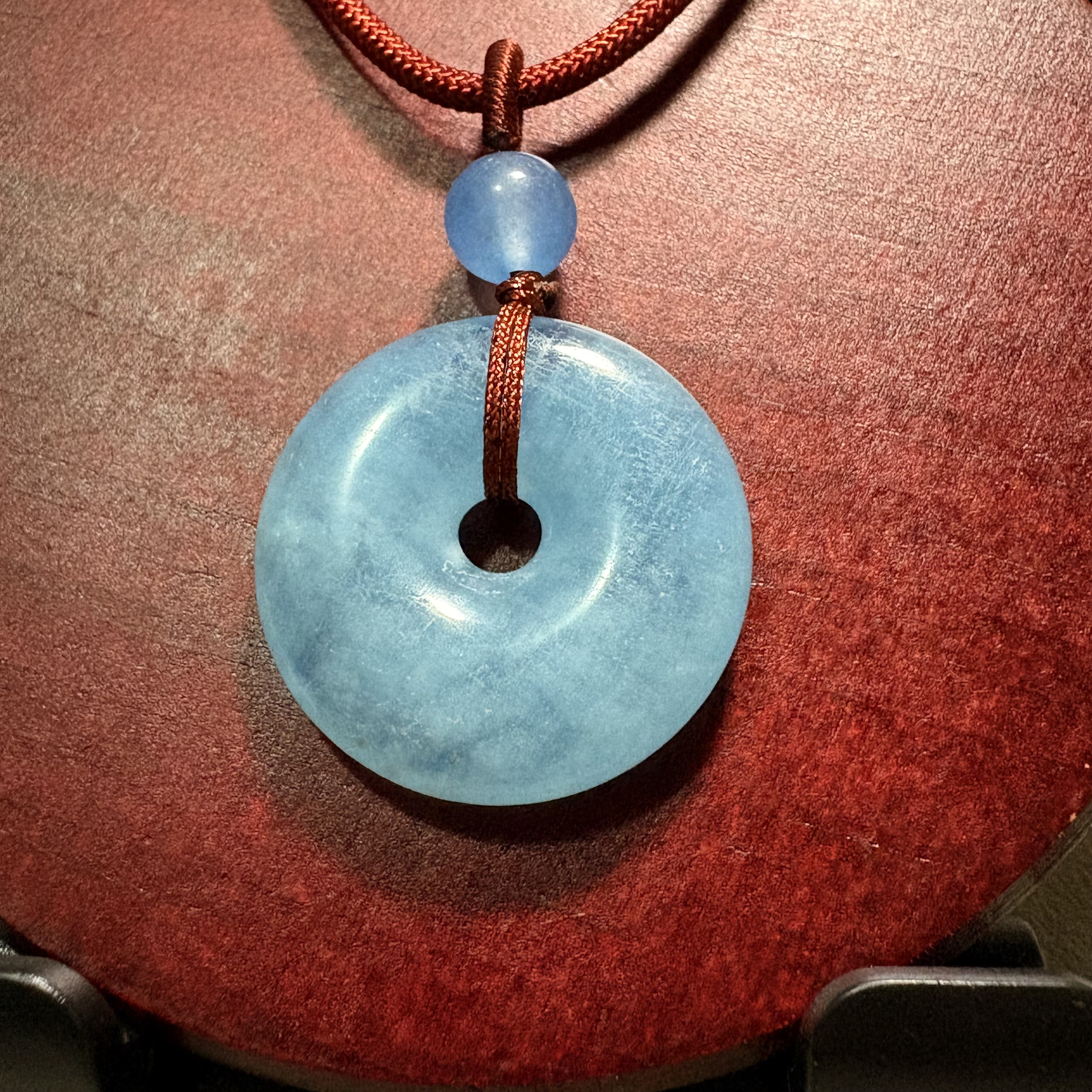 海藍寶平安扣 No.19-132規格：直徑：28.4cm 重：10g