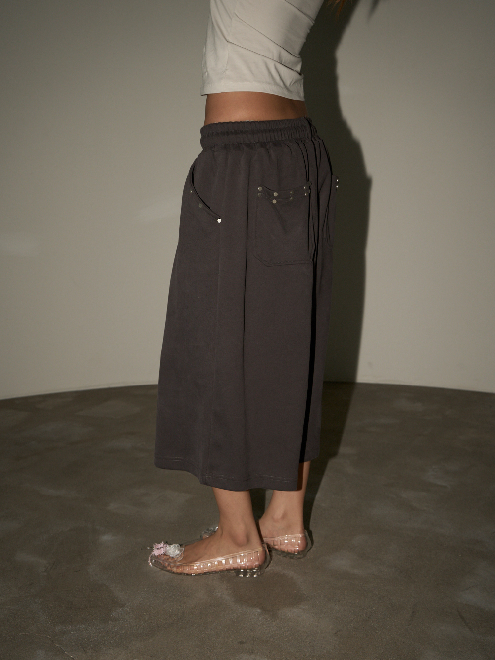 ⁠Studded Pocket Bermuda Pants
