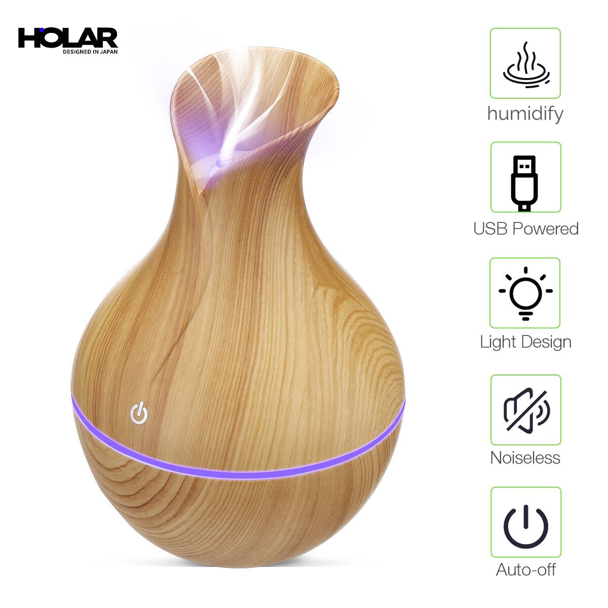 HOLAR JAPAN 大霧量加濕器 氛圍燈香薰加濕器HS0193