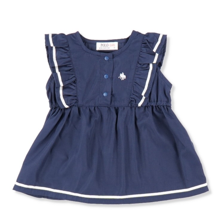 🇯🇵限量預訂 日本直送🇯🇵Polo Baby兩色海洋風荷葉邊背心燈籠褲套裝