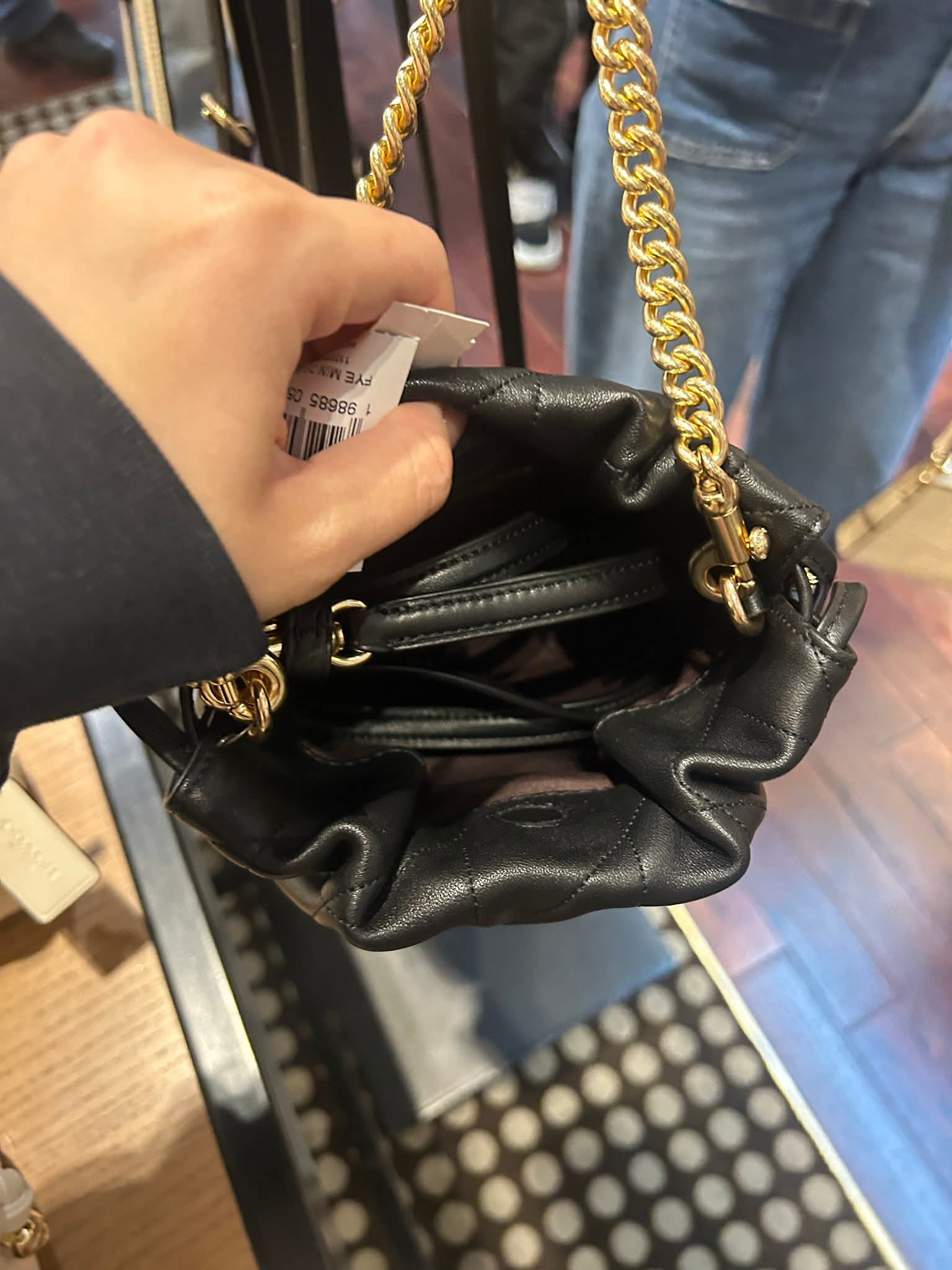 香港現貨-CoachFaye Mini Drawstring Bag