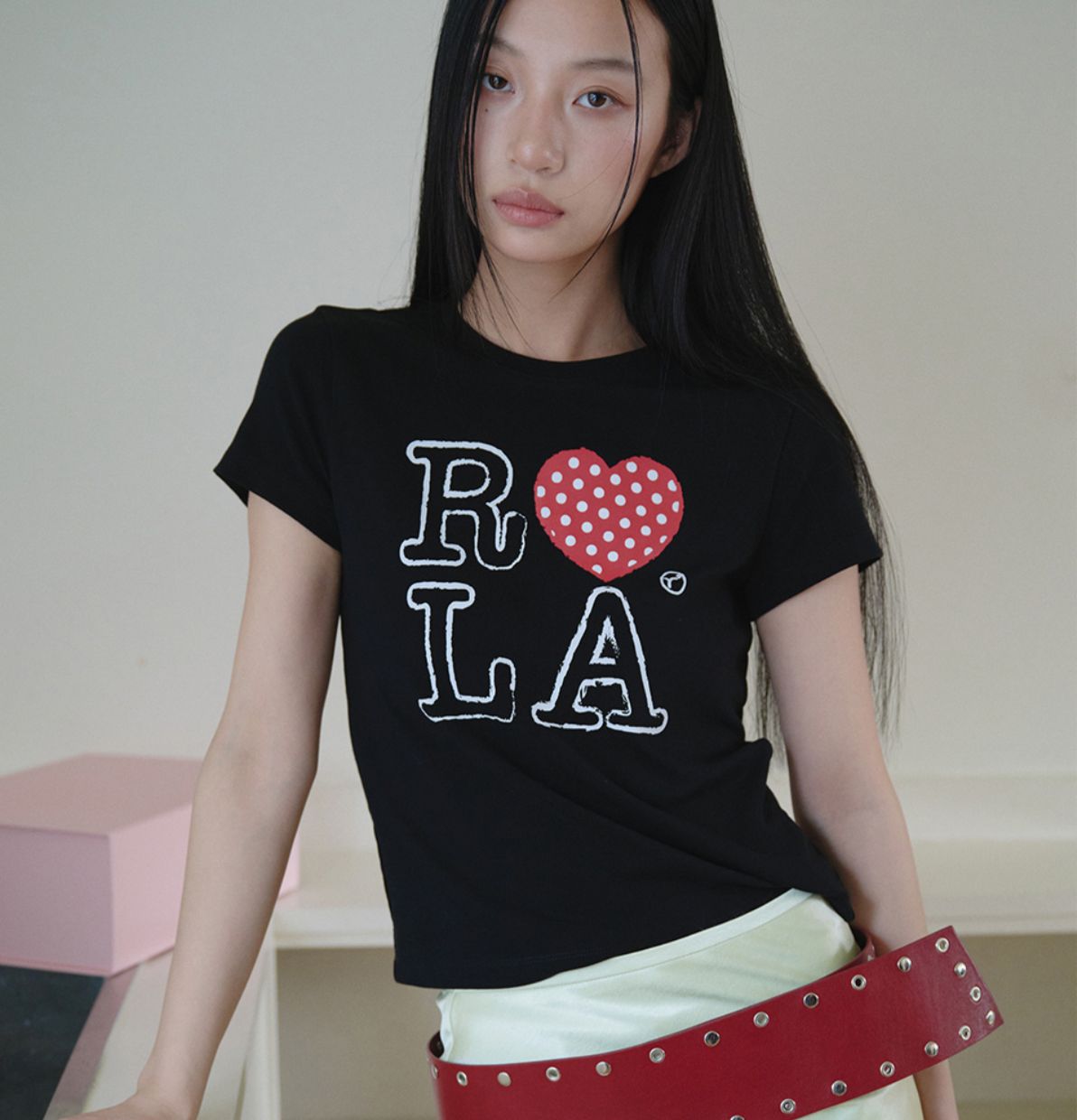 🎀Rolarola 🎀 I LOVE ROLA T-SHIRT 原價45000won 獨家折扣優惠