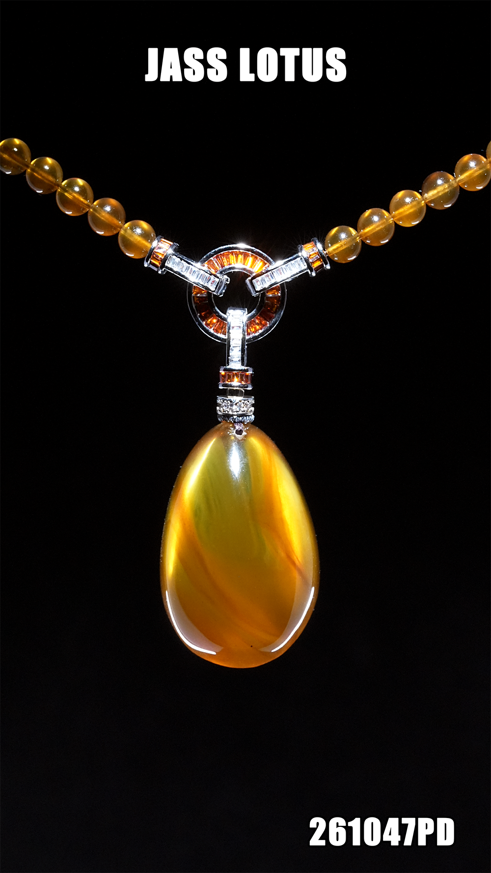 緬甸天然琥珀高金棕飄蜜珀水滴吊墜