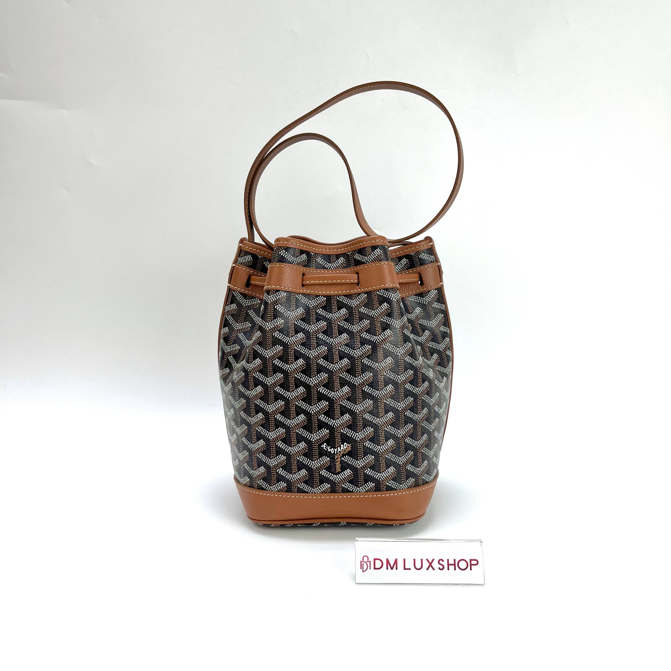 Goyard Petit Flot Brown Bucket Bag