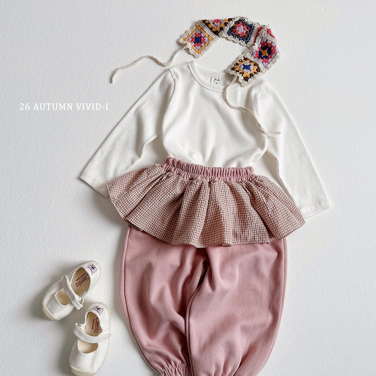 Vivid | Check Frill Jogger