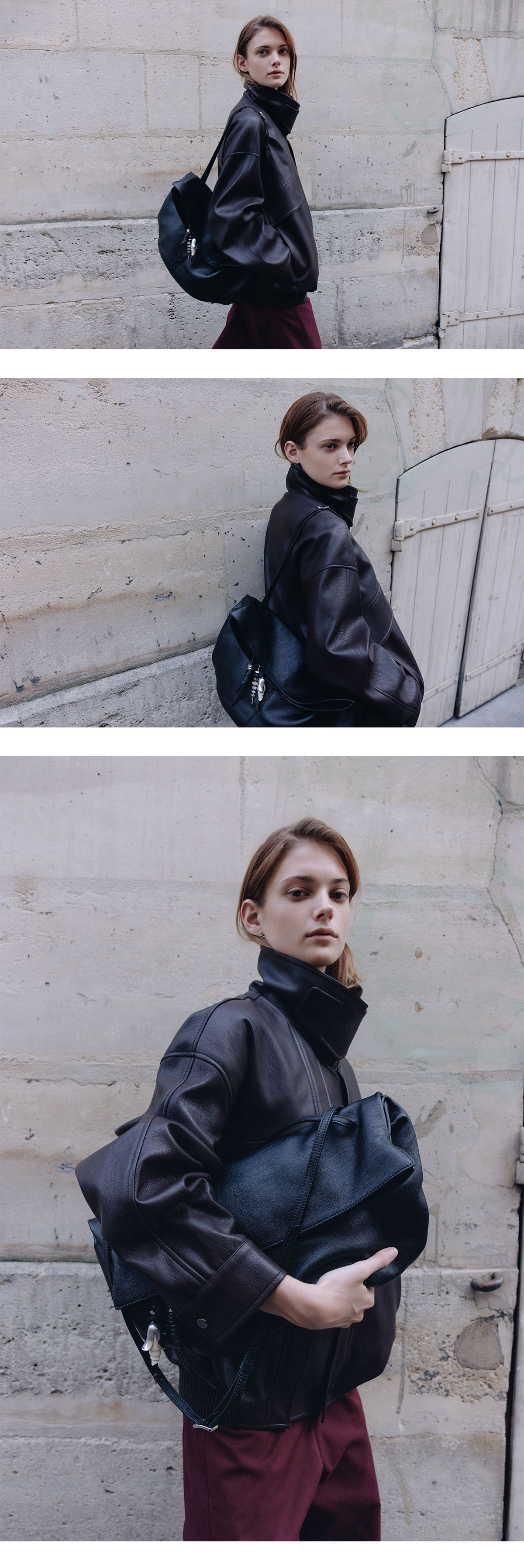 LOEUVRE Sac de Arche Shoulder Large 復古編織流蘇大容量皮革肩背包