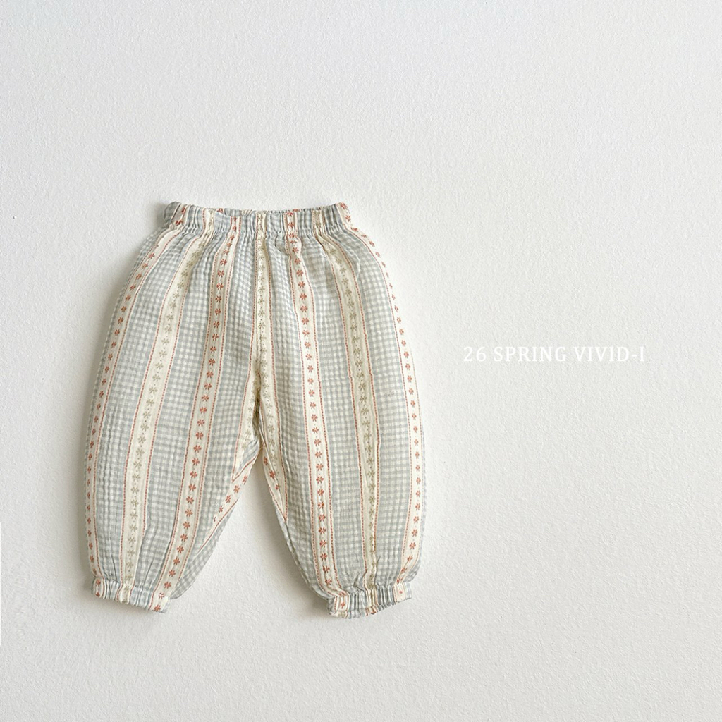 🌸預訂 韓國直送🌸🇰🇷VIVIDI九色創意圖案寬鬆束腳褲