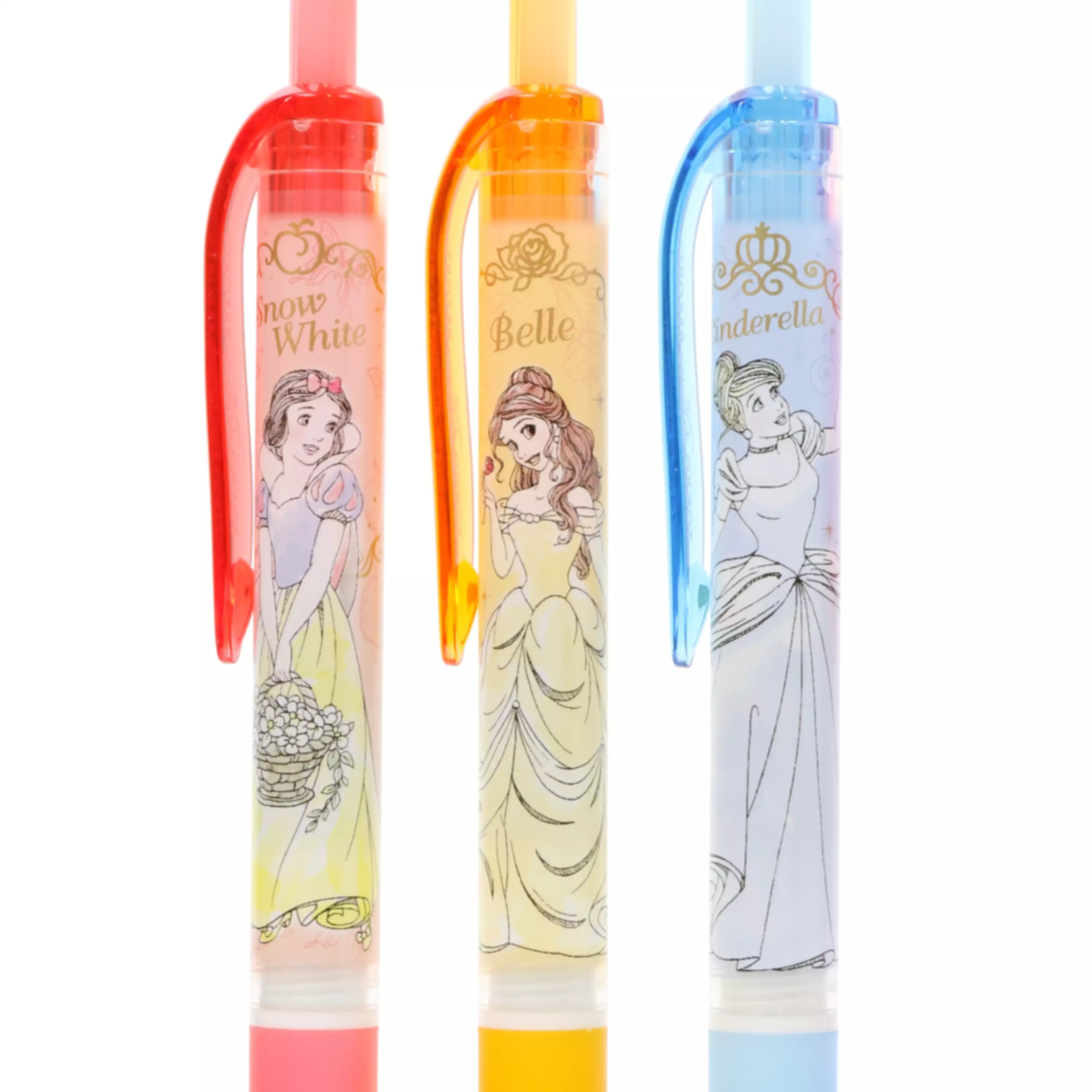 現貨｜【日本 Disney Store 限定】 一套6枝 Princess 公主 日本製 uni Signo RT 0.5mm 黑色 啫喱筆 (060654)