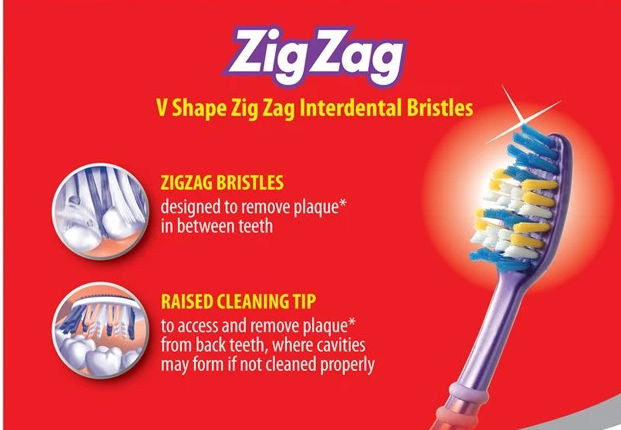 ZIGZAG COLGATE TOOTHBRUSH