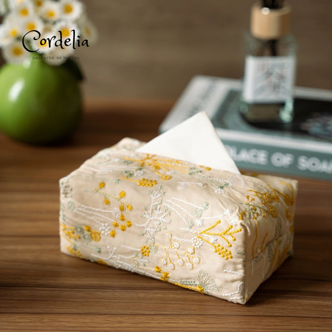 Cordelia雛菊織夢刺繡紙巾套