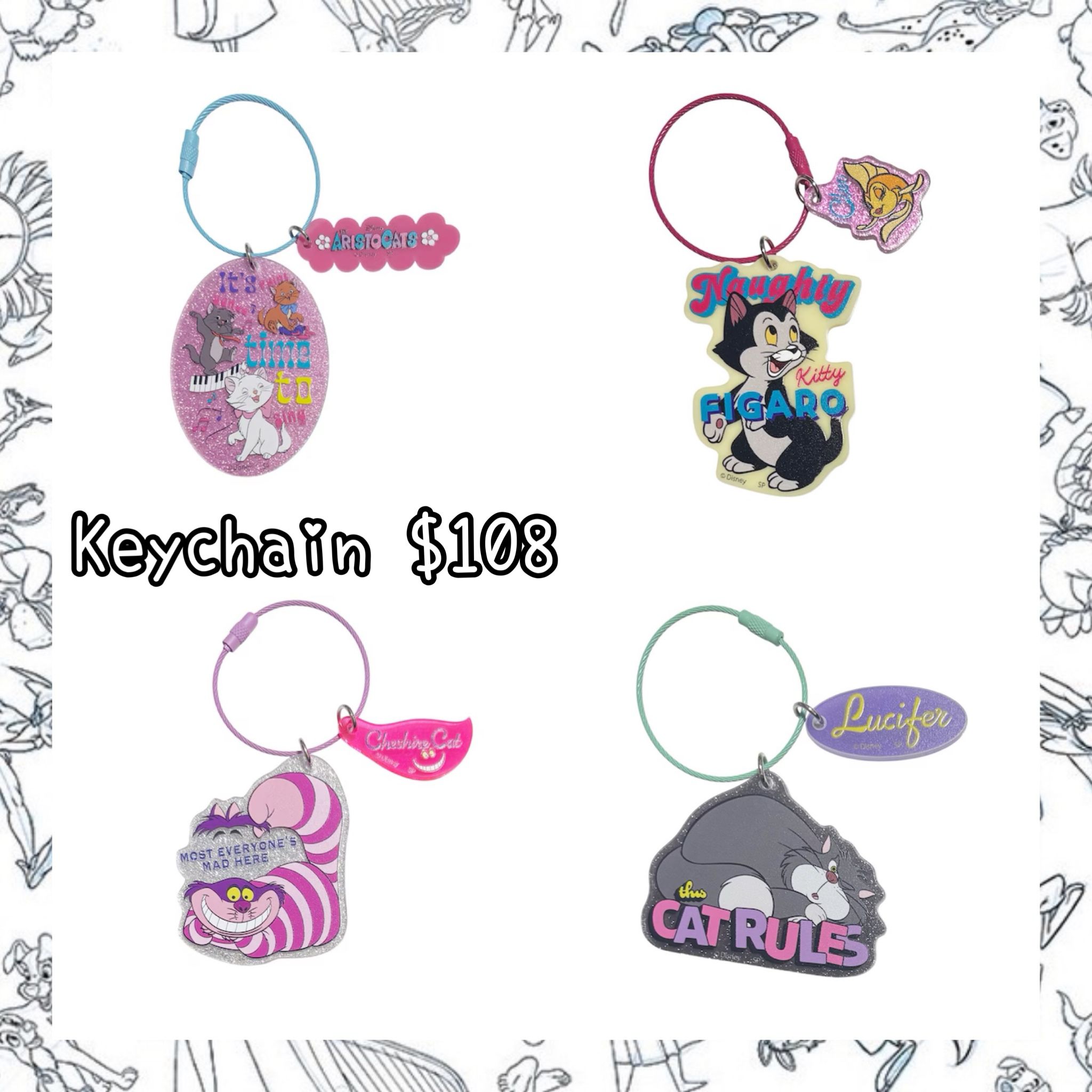 ：日本：I LOVE MY CAT & DOG SERIES KEYCHAIN