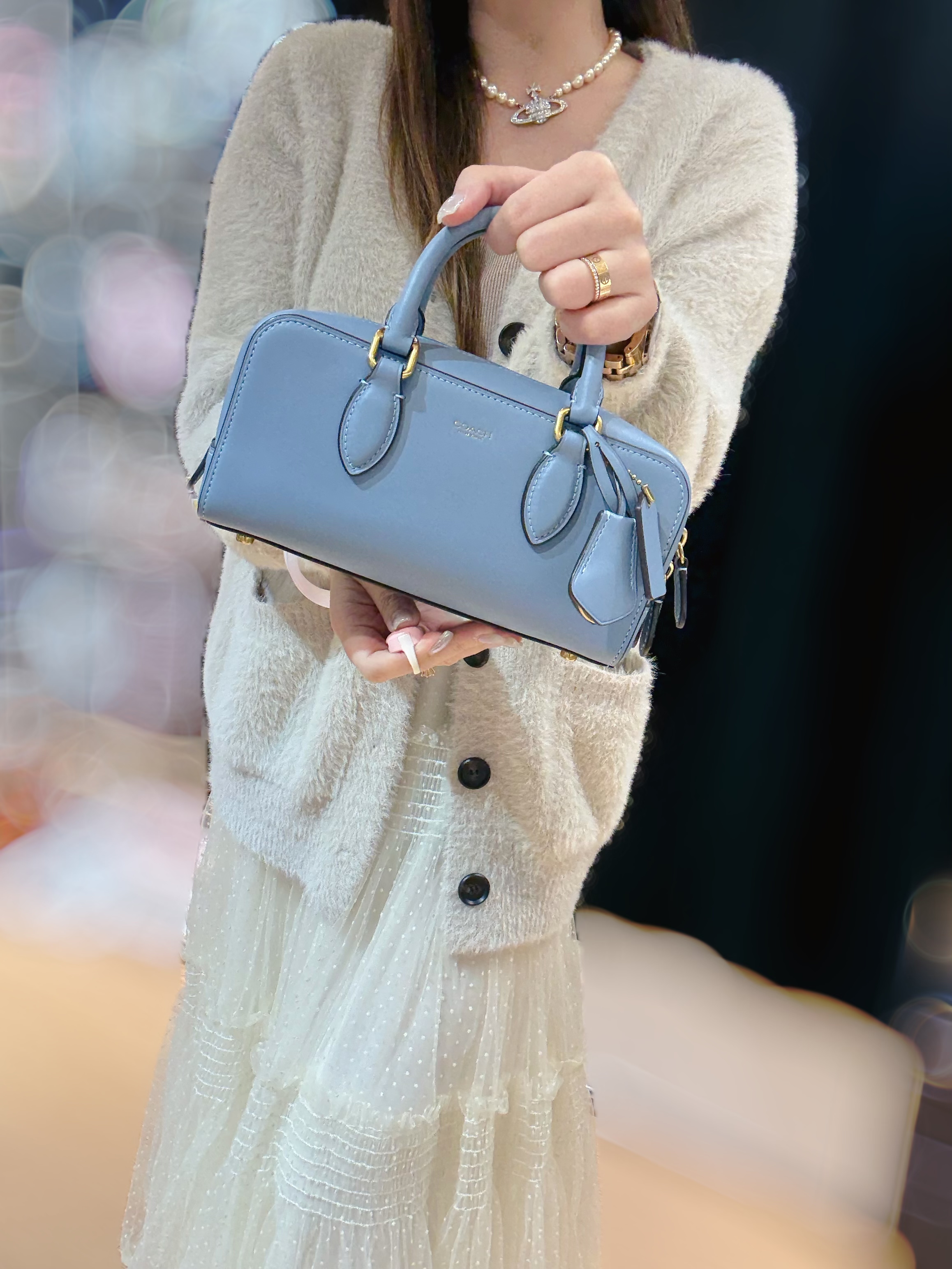 Coach Bowery satchel 22 blue