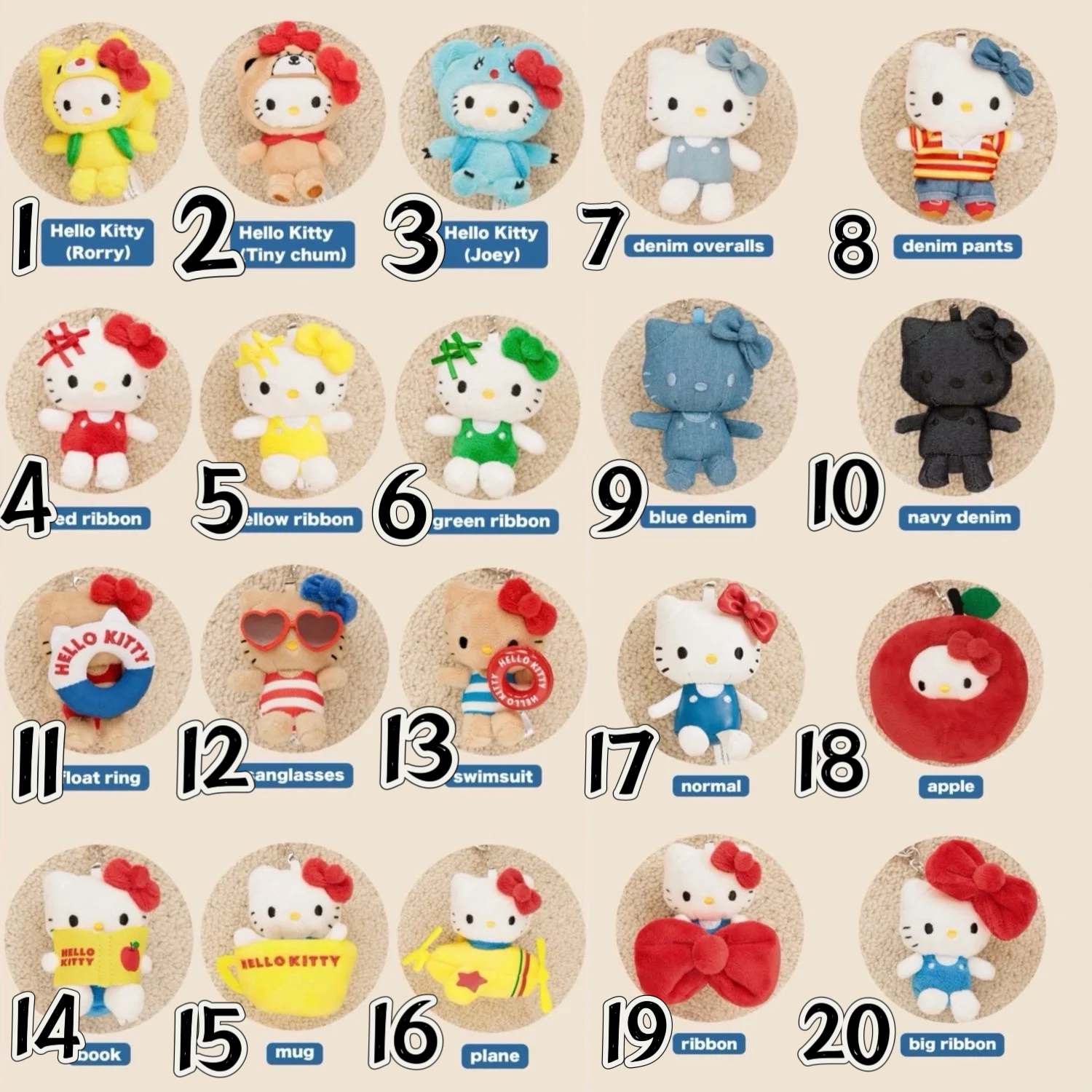 🎌日本直送🎌 LOWRYS FARM x Hello Kitty 聯名限定公仔吊飾