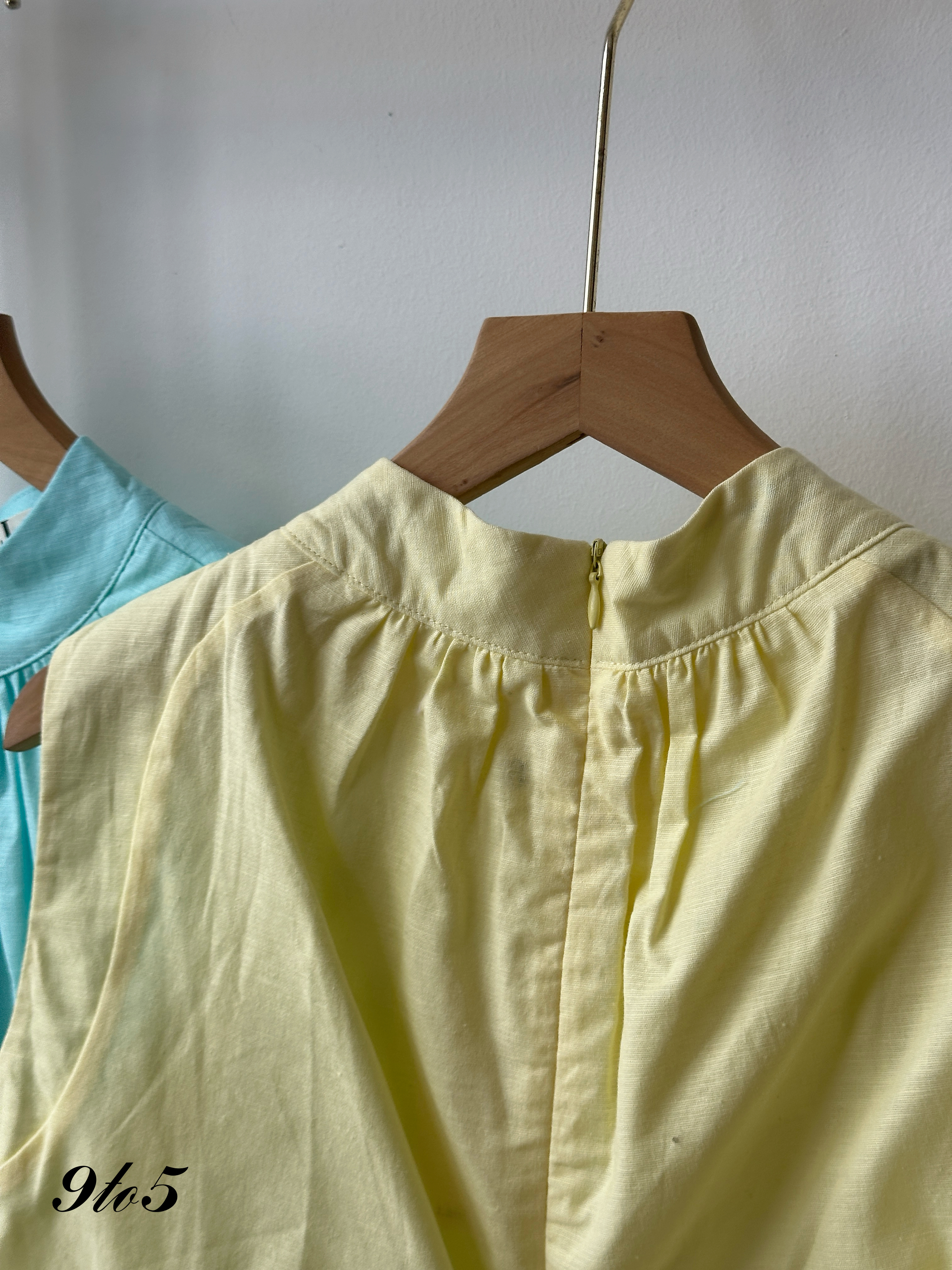 T4179 Sleevelss Mock Neck Ruched Top - 4 Colors 