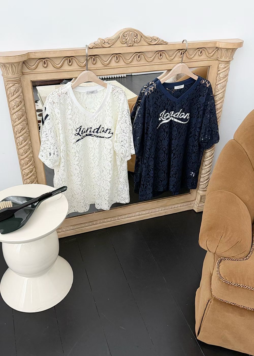 221294 V領Lace Tee