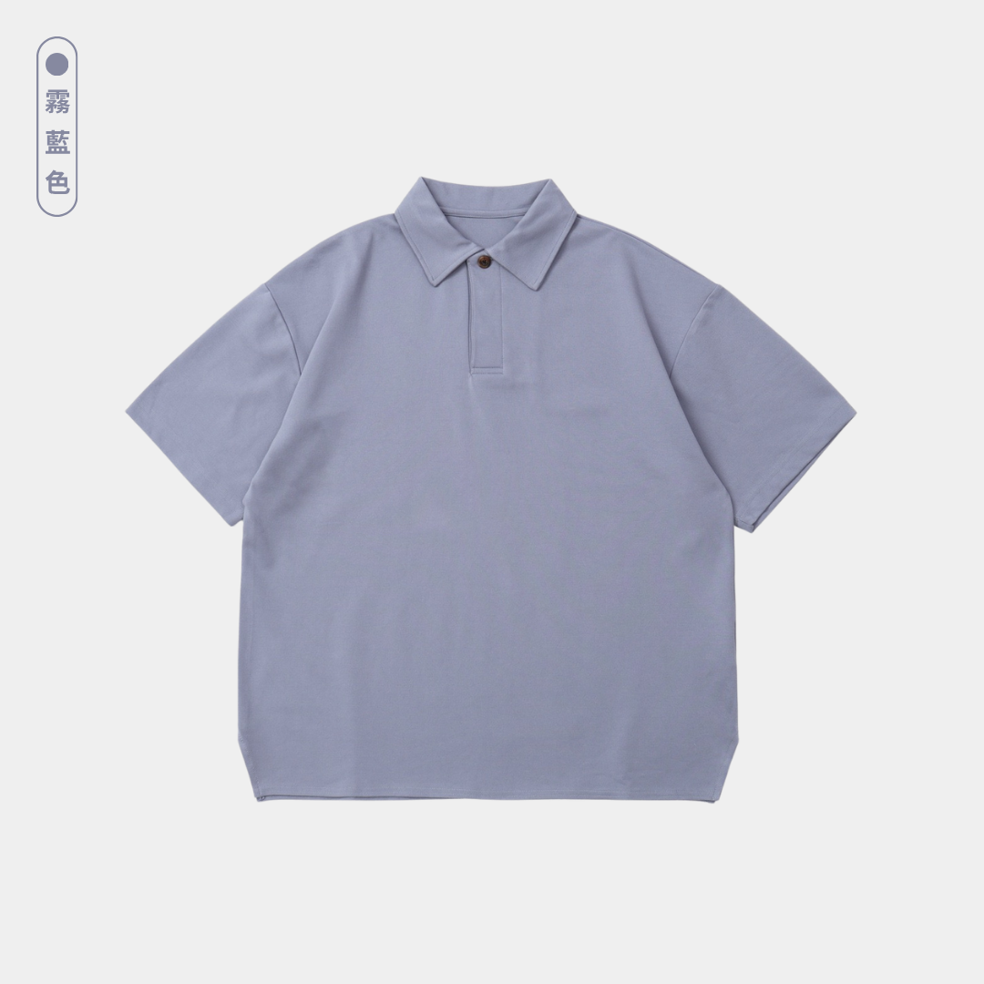 寬鬆短版涼感POLO