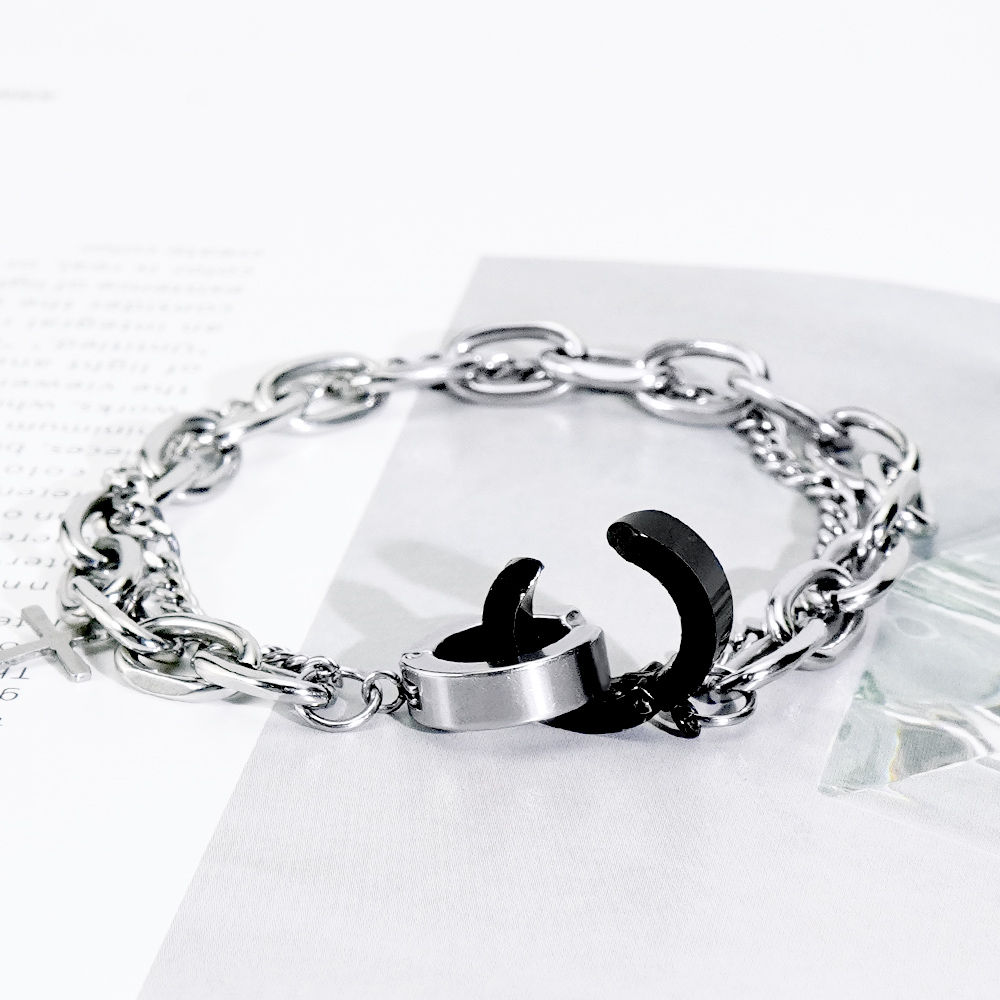 📦訂購 台灣限定 STORY 故事銀飾 黑白原來是真的 黑白造型手鏈