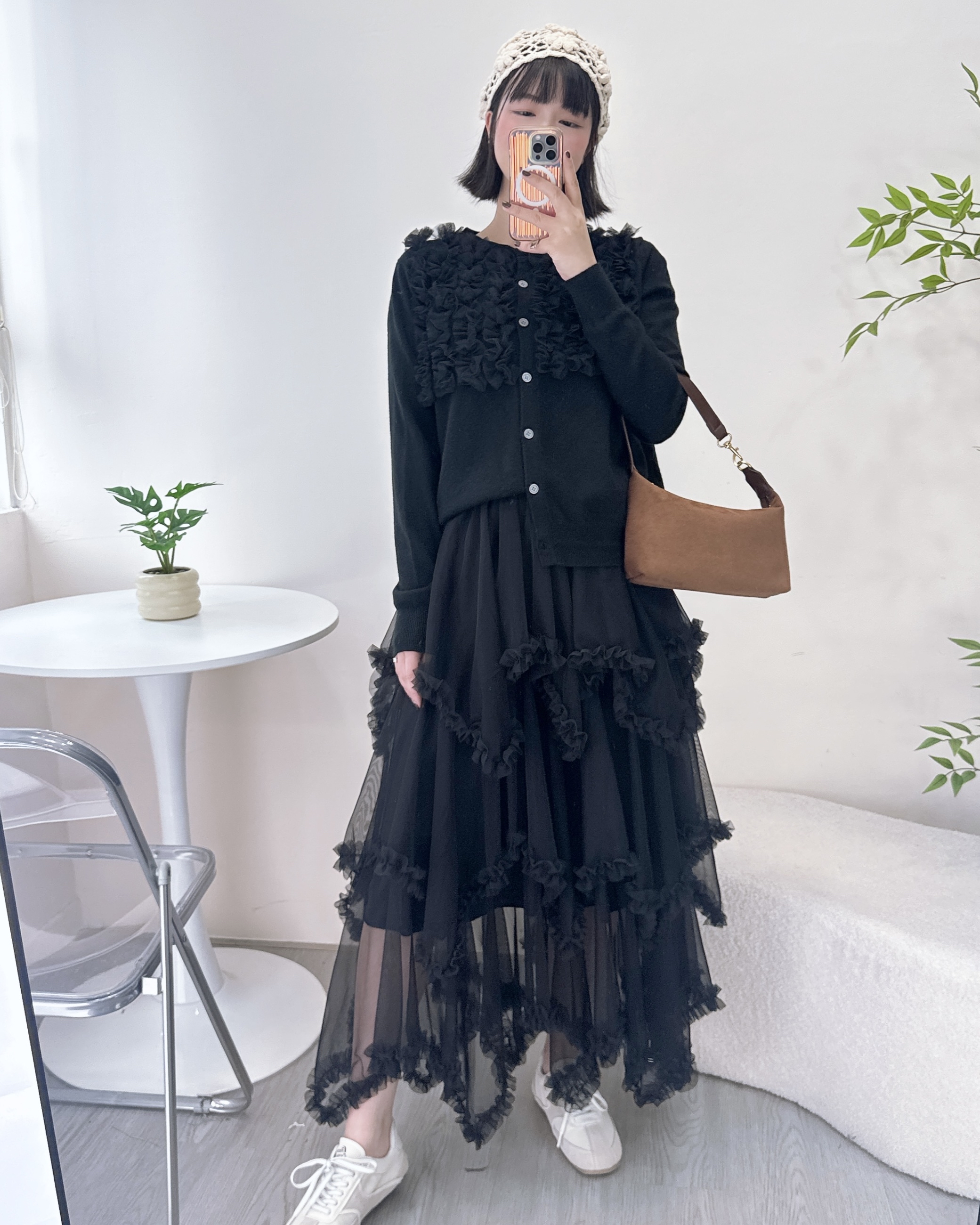 超美必入手不規則網紗裙 2色