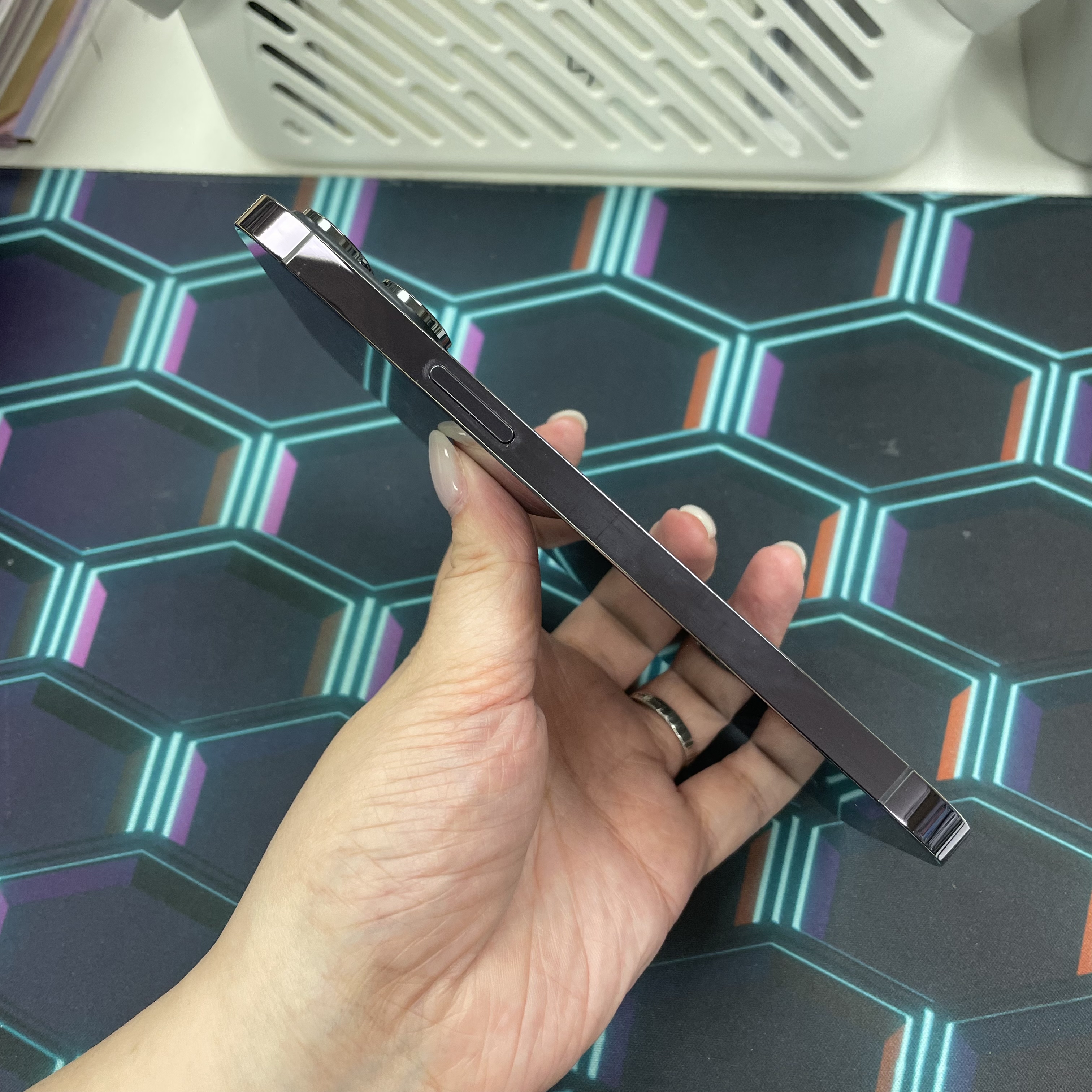 *6574 14 Pro max 完美機 128GB 電100 紫色 purple