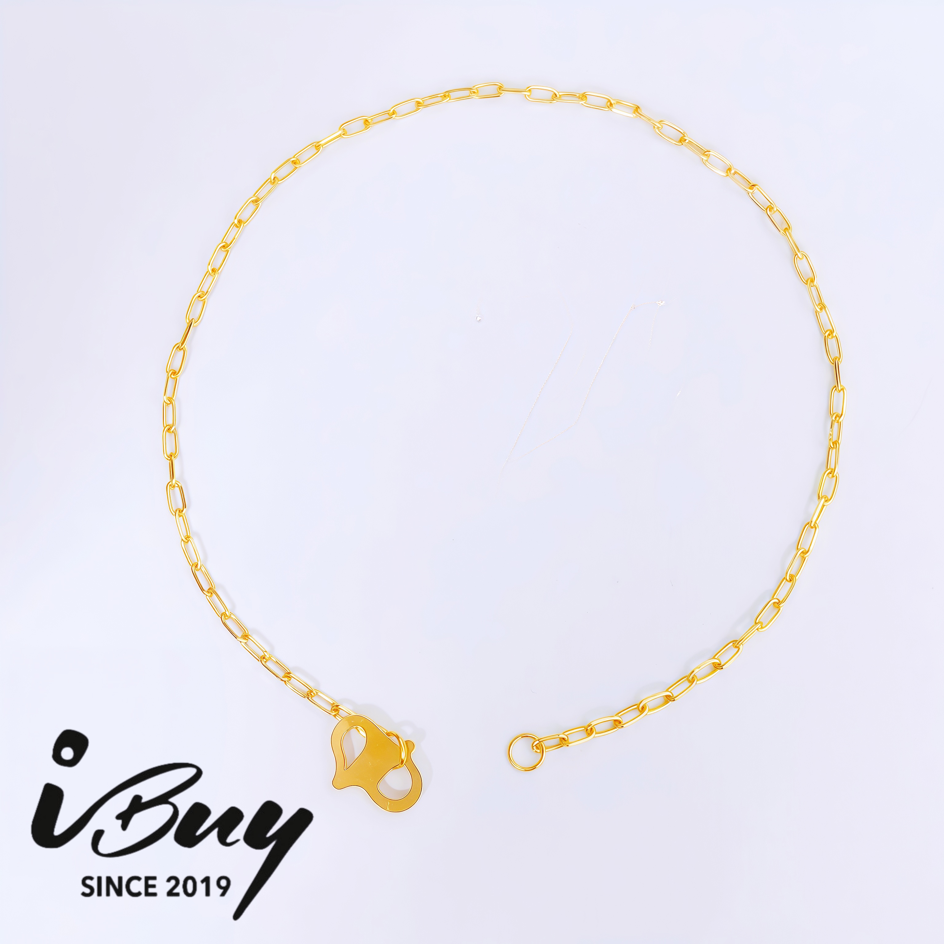 916 GOLD CROSS CHAIN BRACELET 916 金 卡家十字手链