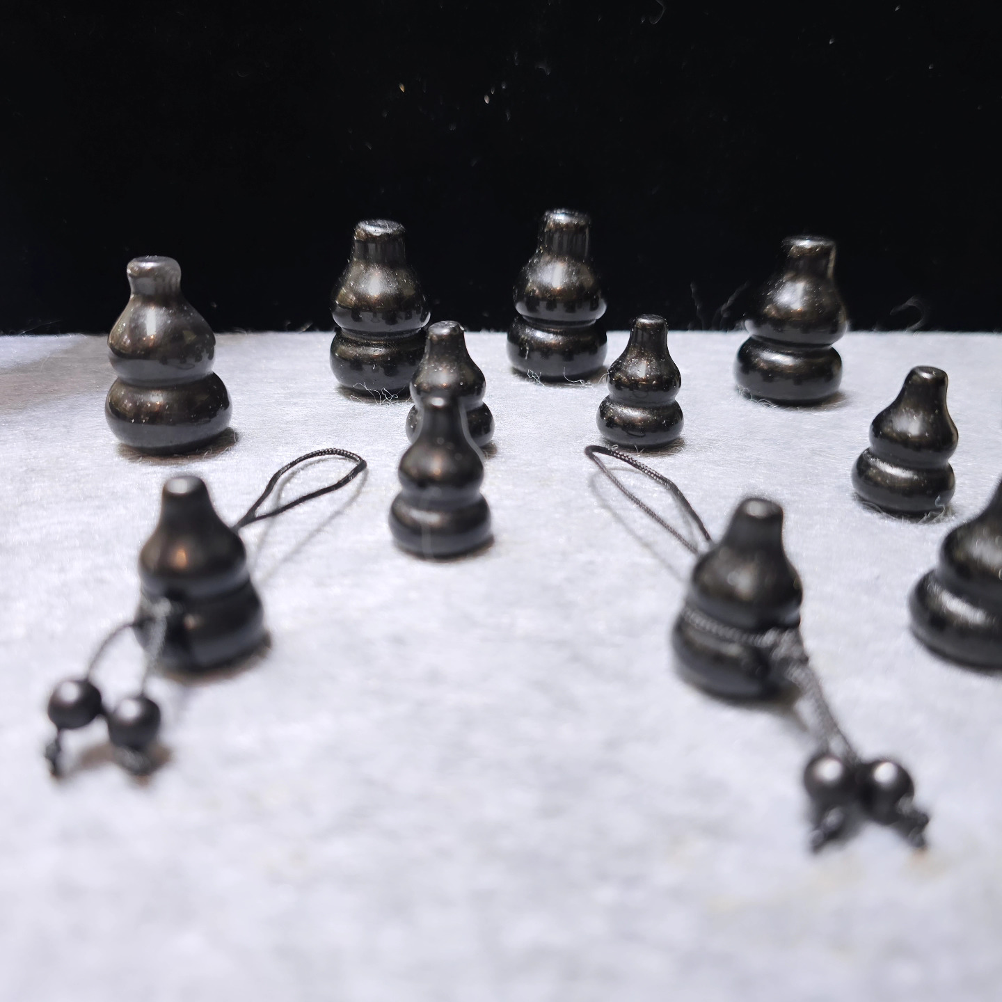 化病辟邪黑曜石葫蘆吊飾