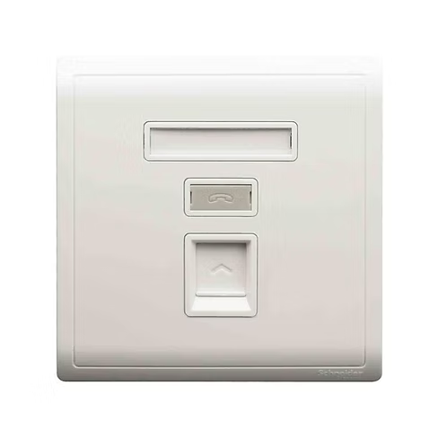 施耐德 Pieno 白 單位 CAT3電話插座