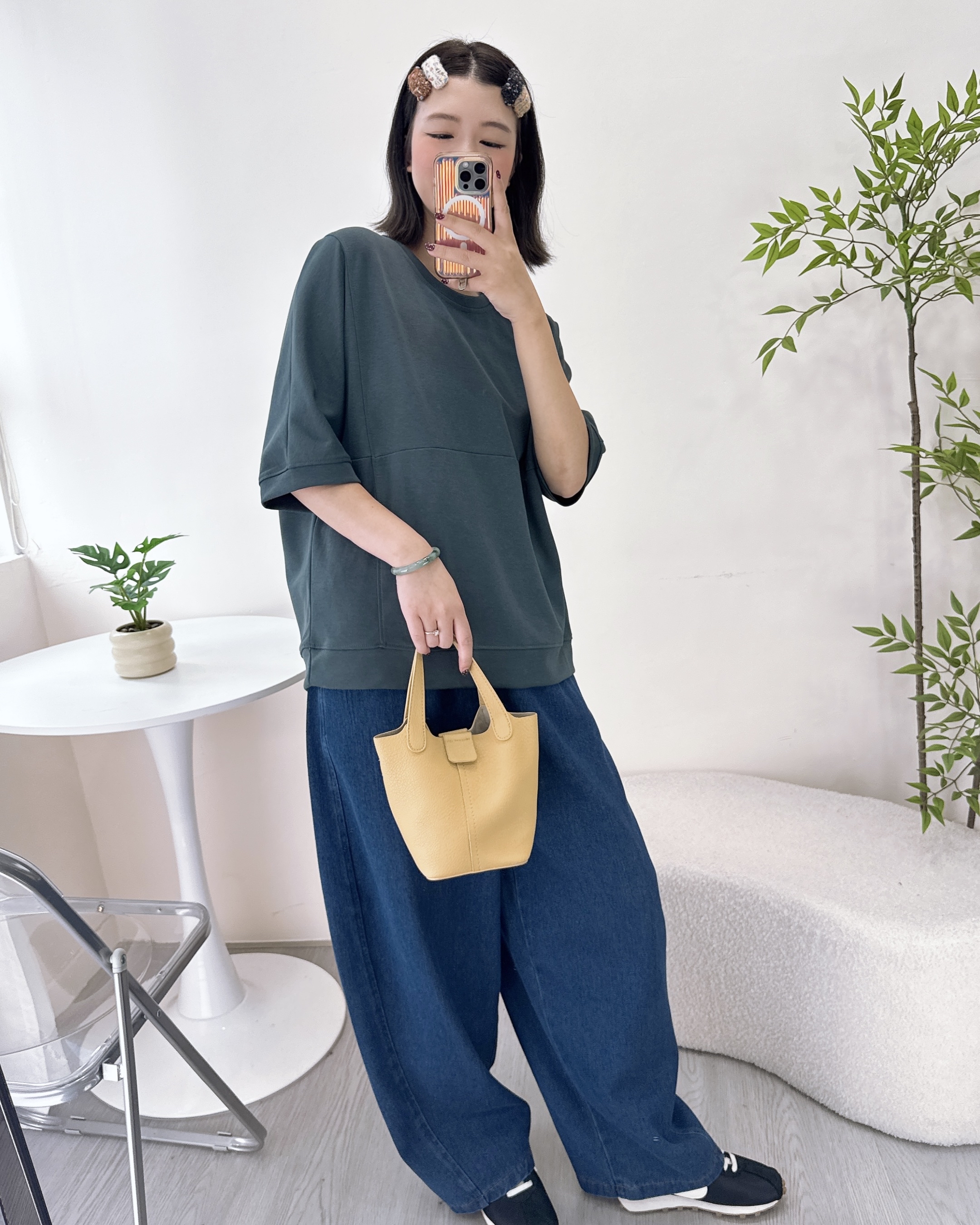 長青淨色純棉上衣 2色