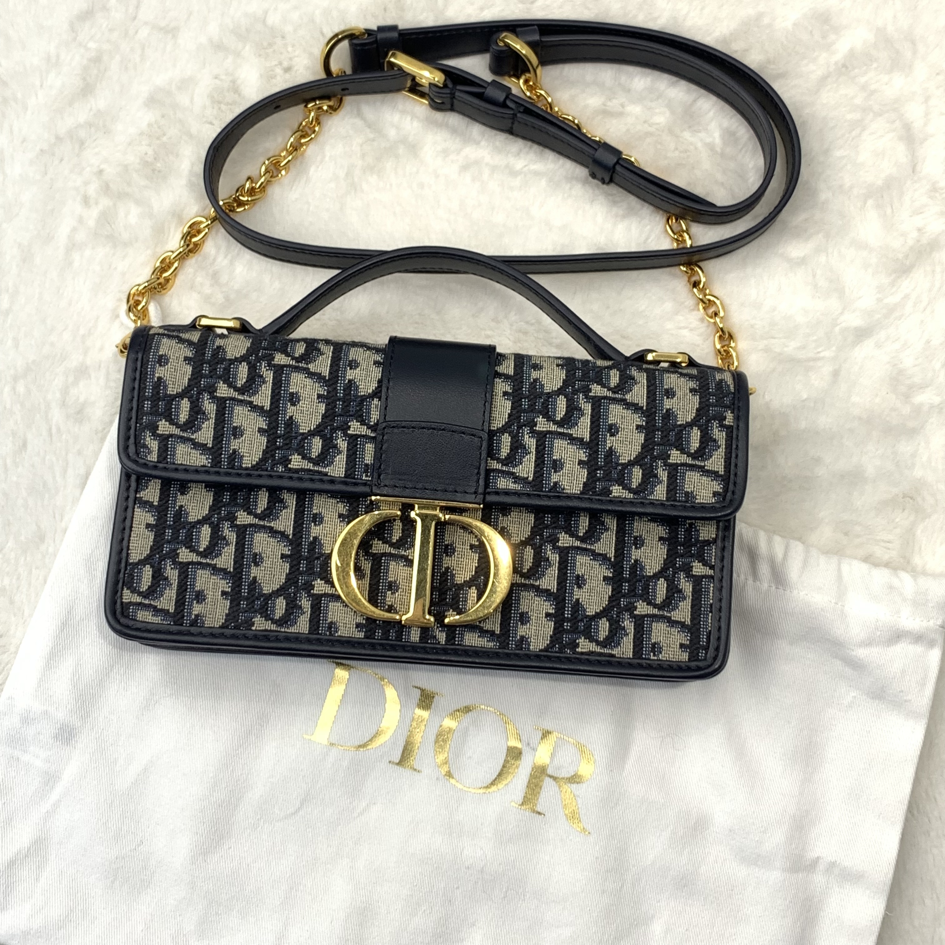 Dior Miss Montaigne Oblique手拿斜孭包 老花款經典🖤