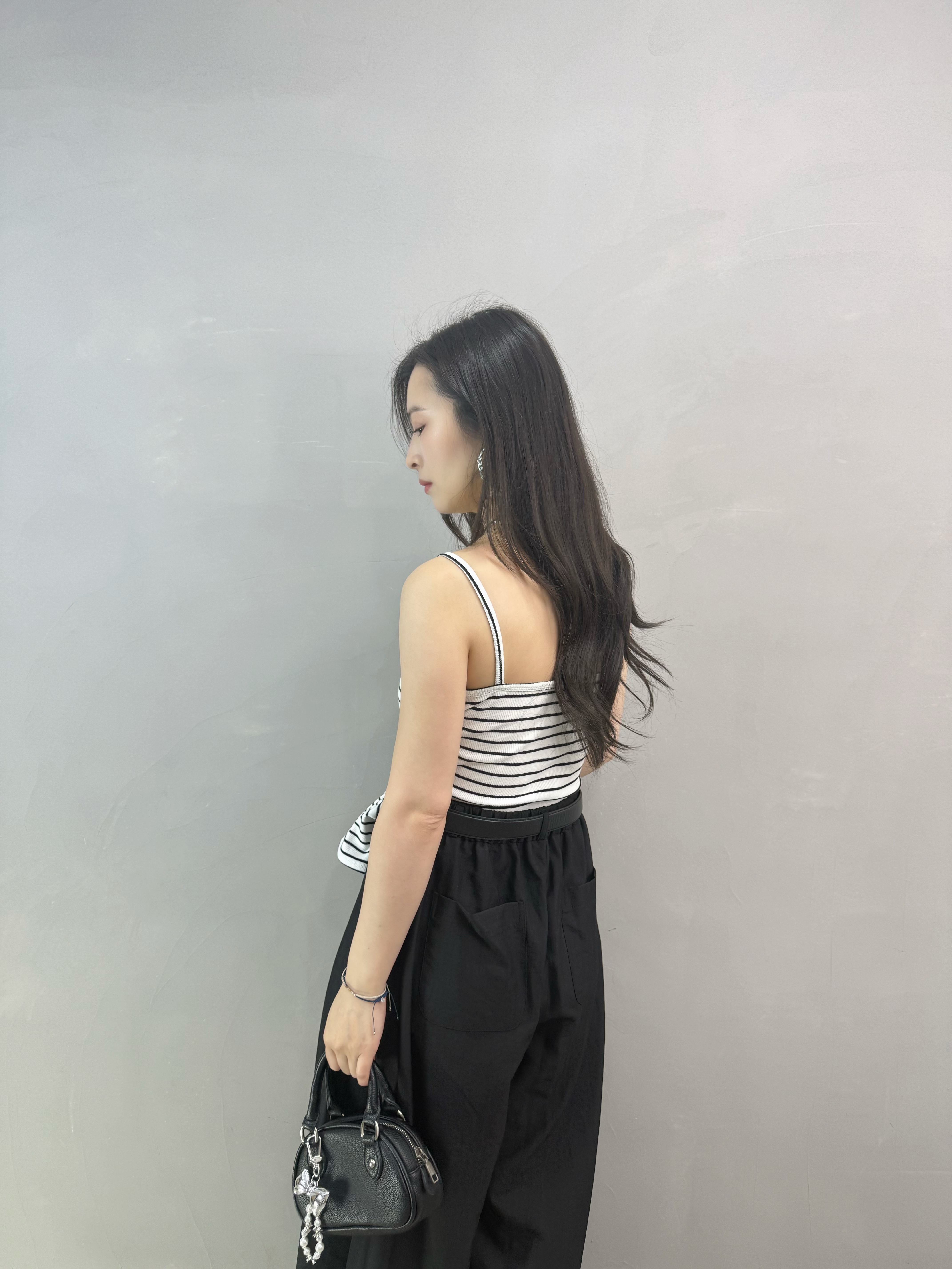 W77 橫間吊帶bra top+外套Set