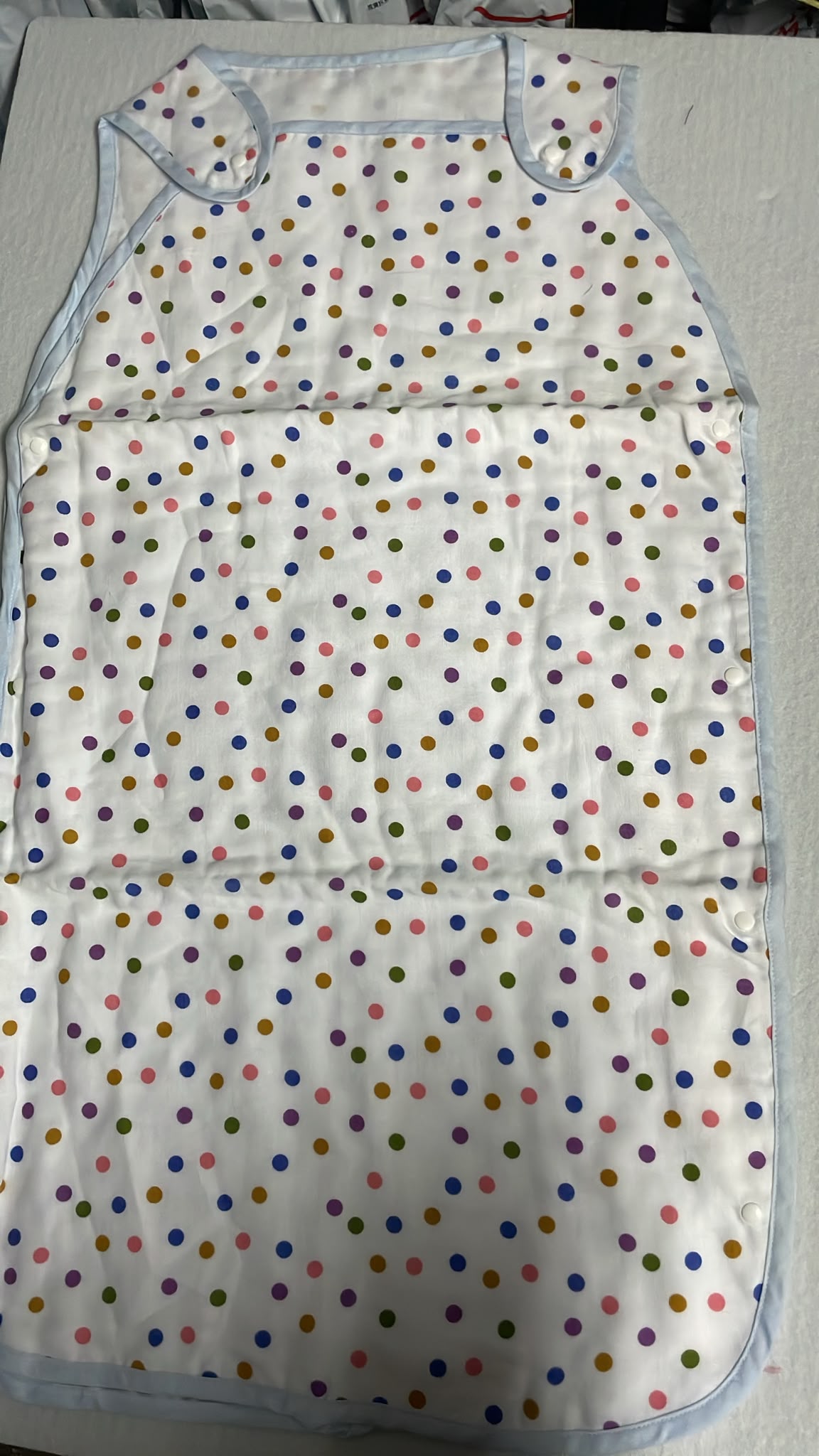 軟熟舒服款藍波點睡袋