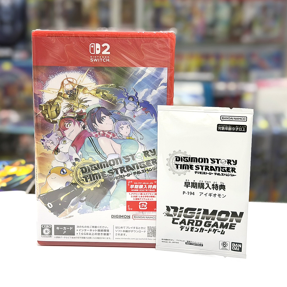(日版連特典) Nintendo Switch 2 數碼寶貝物語 時空異客 NS2 Digimon Story Time Stranger (中英日文字幕) 