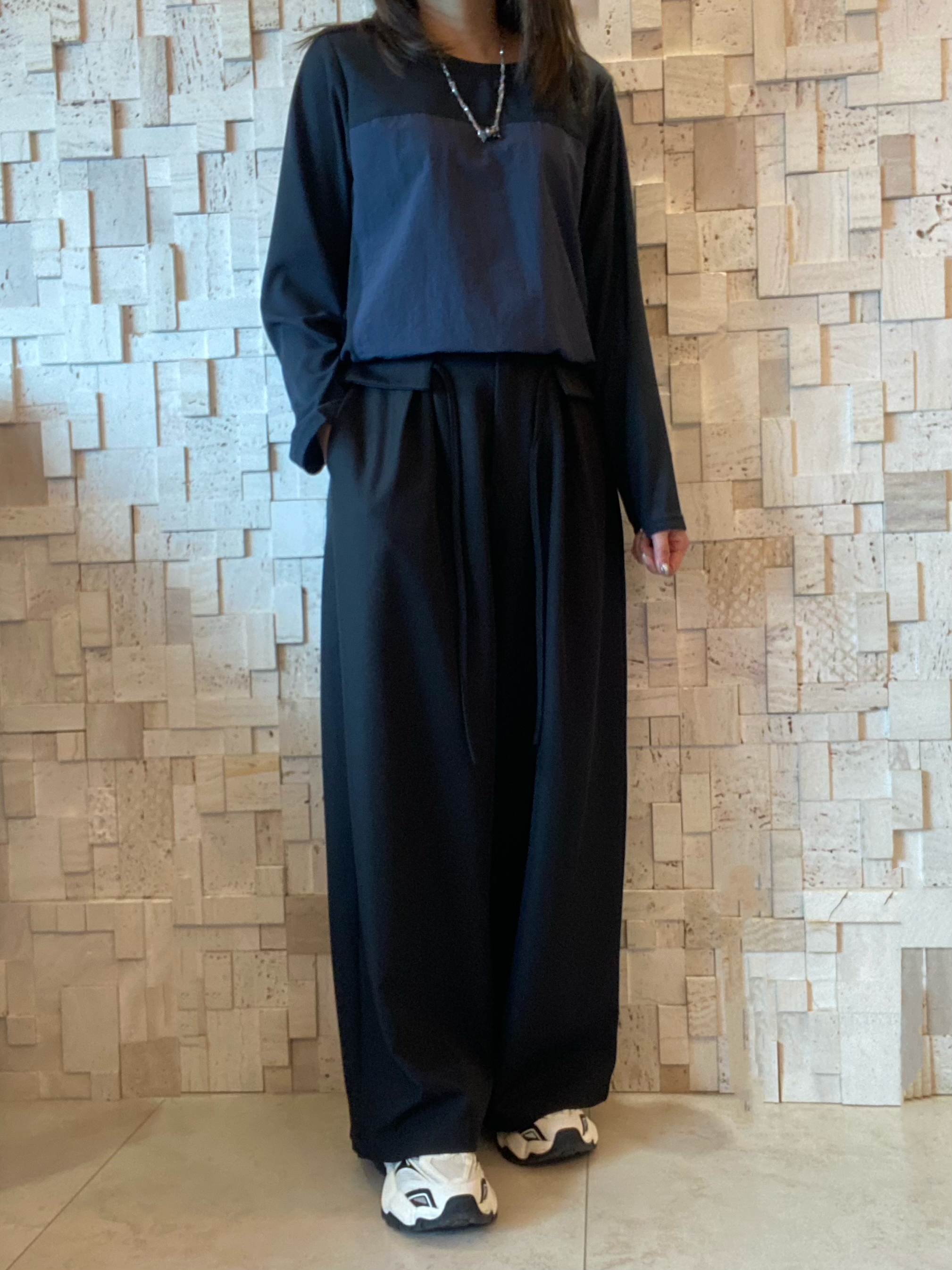 #2068 拼布束腰Top