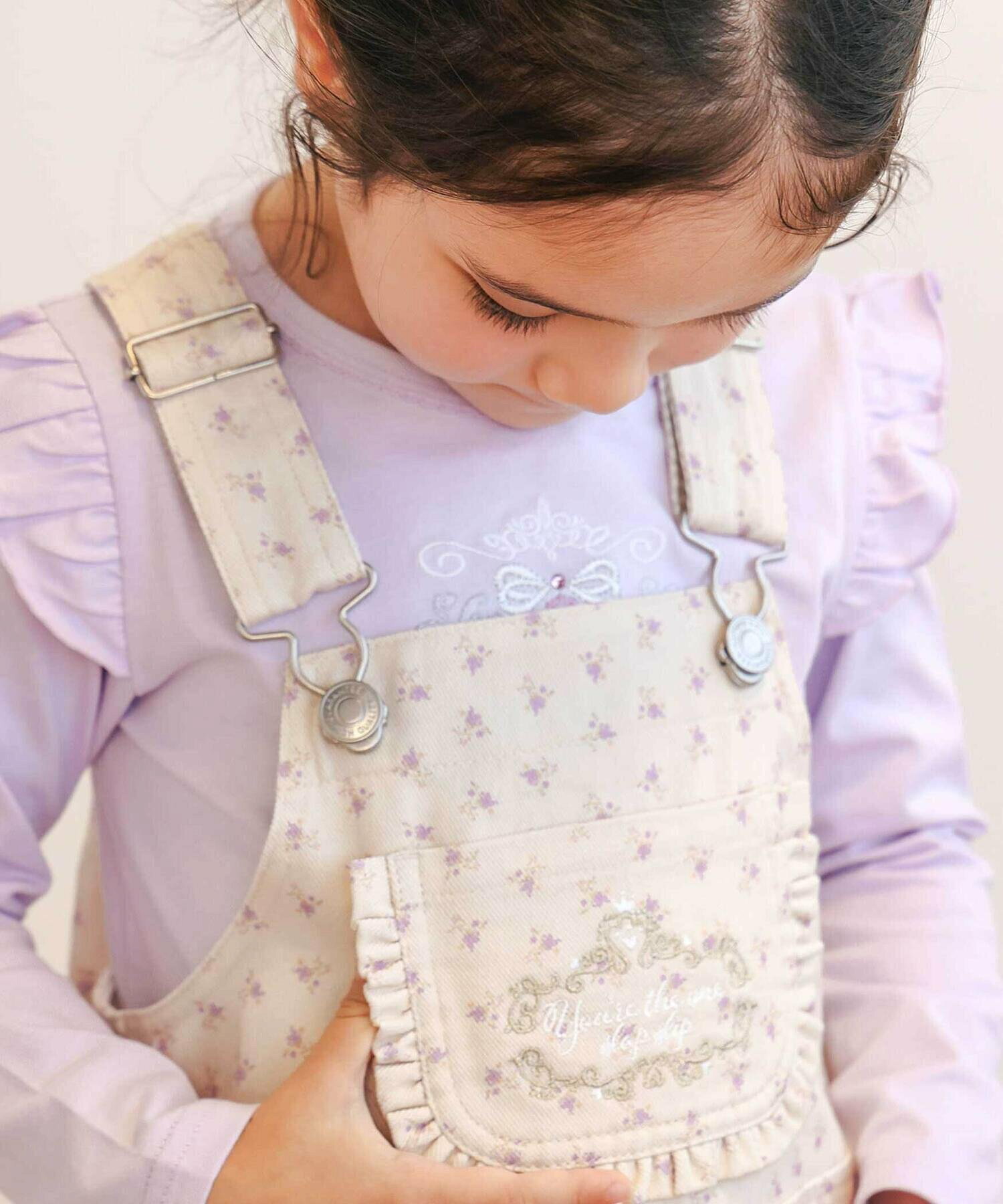 🆕【⭐訂購⭐】  日本直送🌀牛仔/斜紋布 碎花 刺繡 A-line #背帶裙🌀[ELDA-0023][260418]