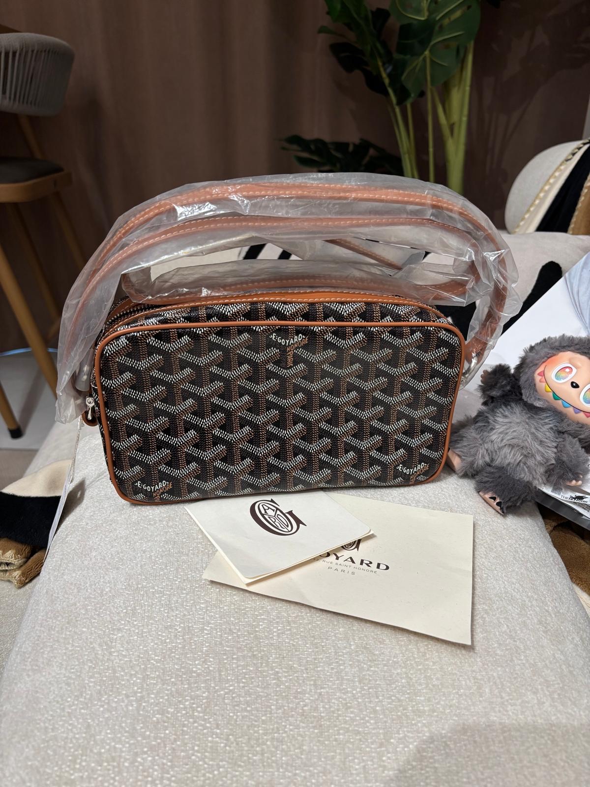 全新 Goyard cap vert pm bag tan 焦糖黑100%Authentic ,100%new 全新 ✅dust bag✅tap booklet 