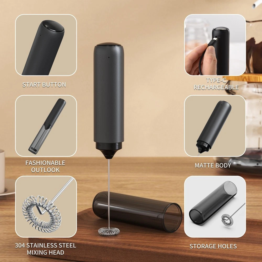 充電手持打泡器 帶收納蓋 UB0295