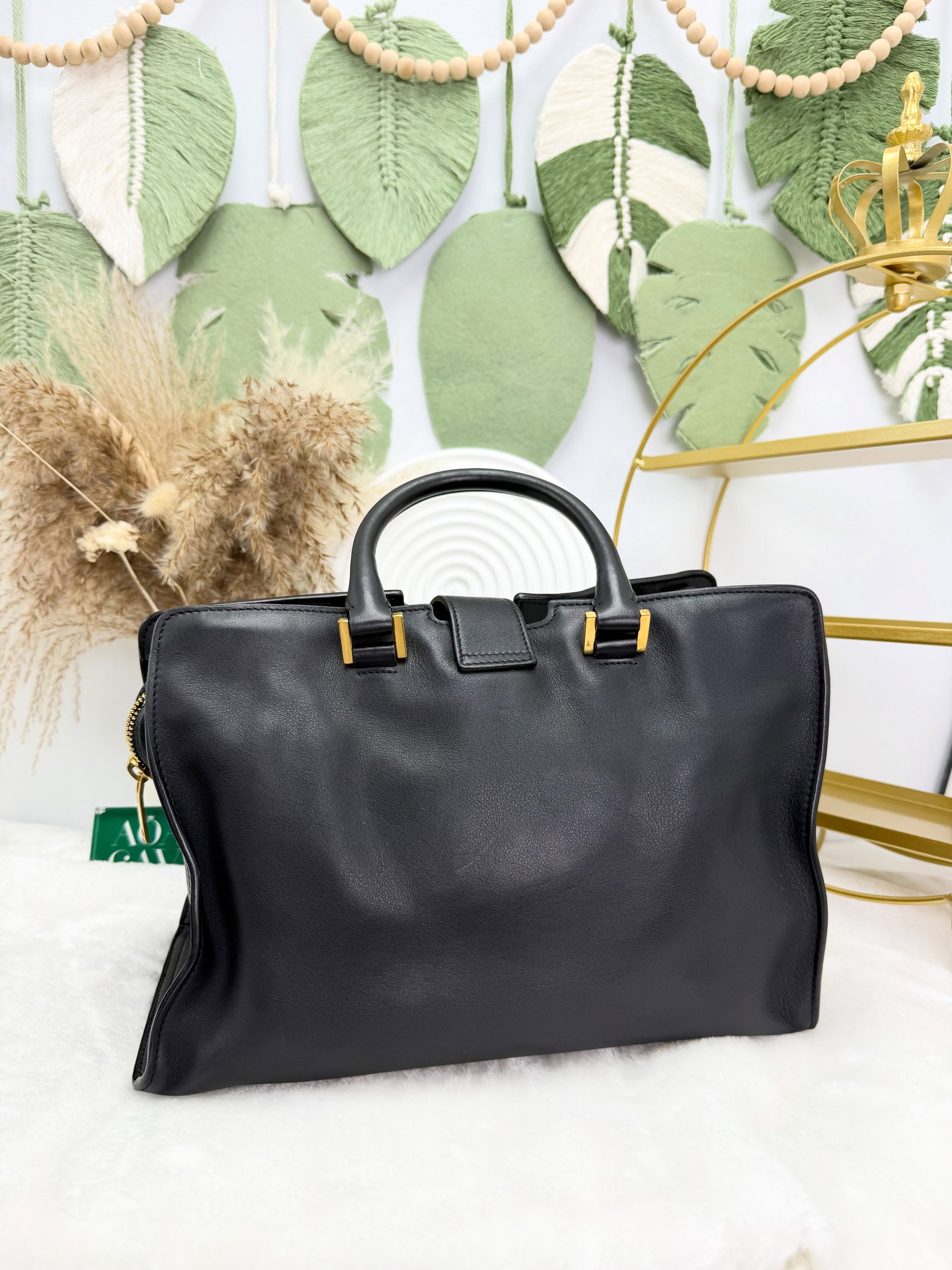 YSL👜 PRE OWNED 🛍️黑金手提包🖤雙肩帶(粗幼肩帶各一) 書仔🖤 
