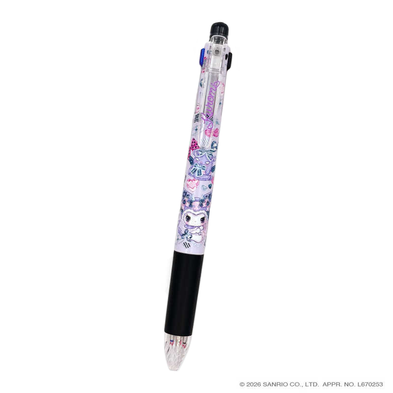 現貨｜Sanrio Kuromi x Amenomori Fumika Clothes-Pin 日本製 Zebra SARASA multi 4+1 多功能5用筆 4色啫喱筆+鉛芯筆 (PN-84172)