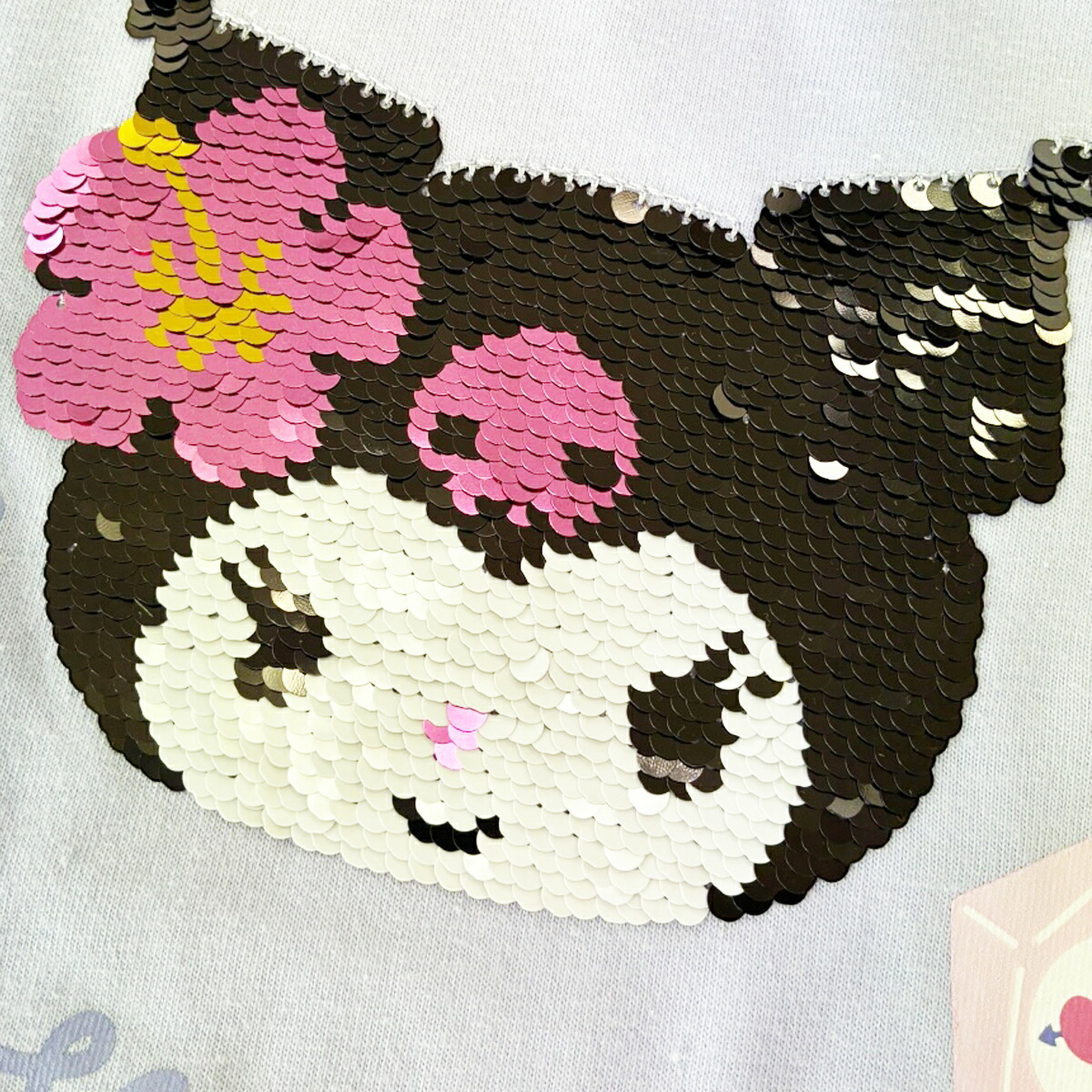 🆕【⭐訂購⭐】  日本直送🌀#Sanrio 閃閃珠片荷葉袖 tee🌀[PLDA-0026] [260417]