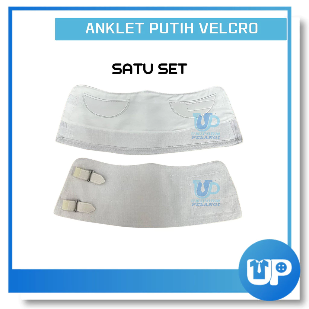 Angklet Putih Velcro/ Anglete Kawad Putih Uniform/ANKLET KAWAD