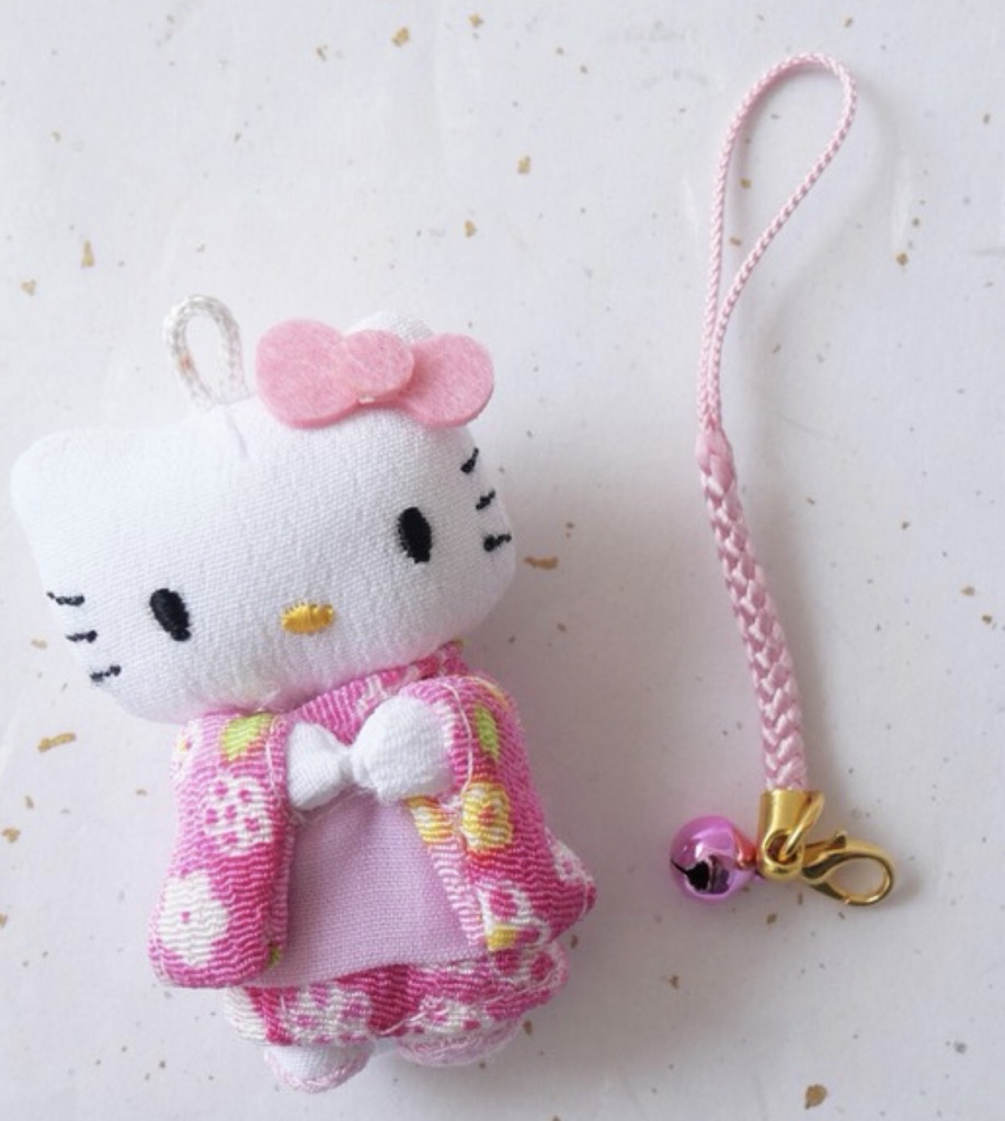 Sanrio Hello Kitty 和服小掛件（粉）