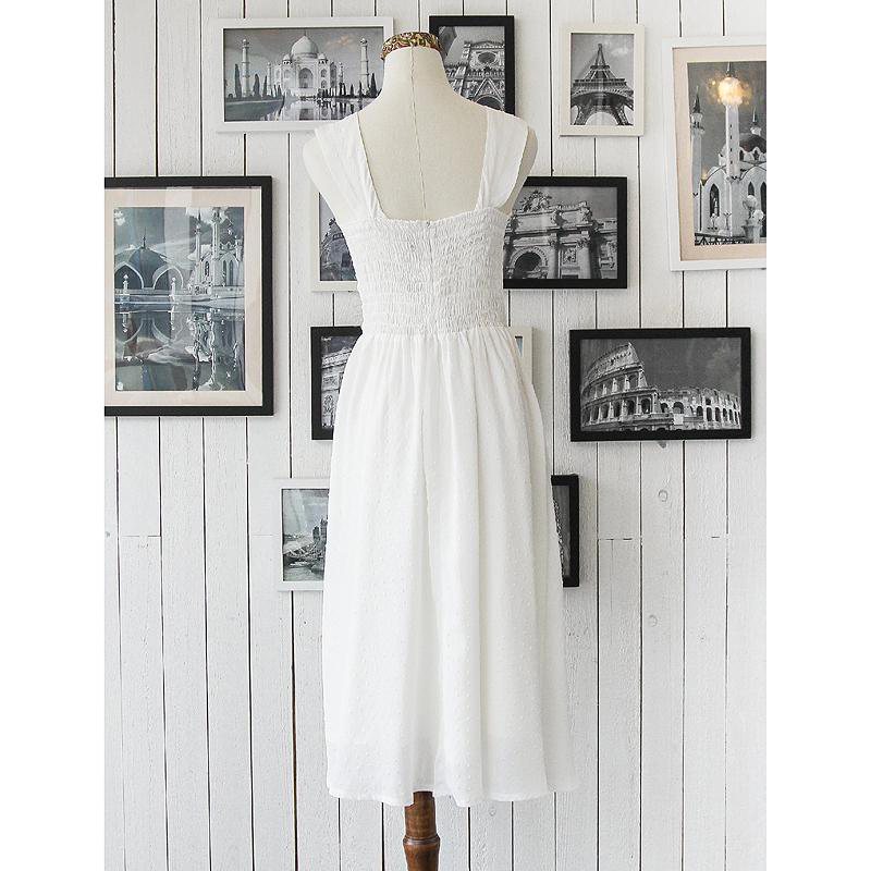(SOLDOUT) Roman Holiday Sweatheart White Dress(FM021)